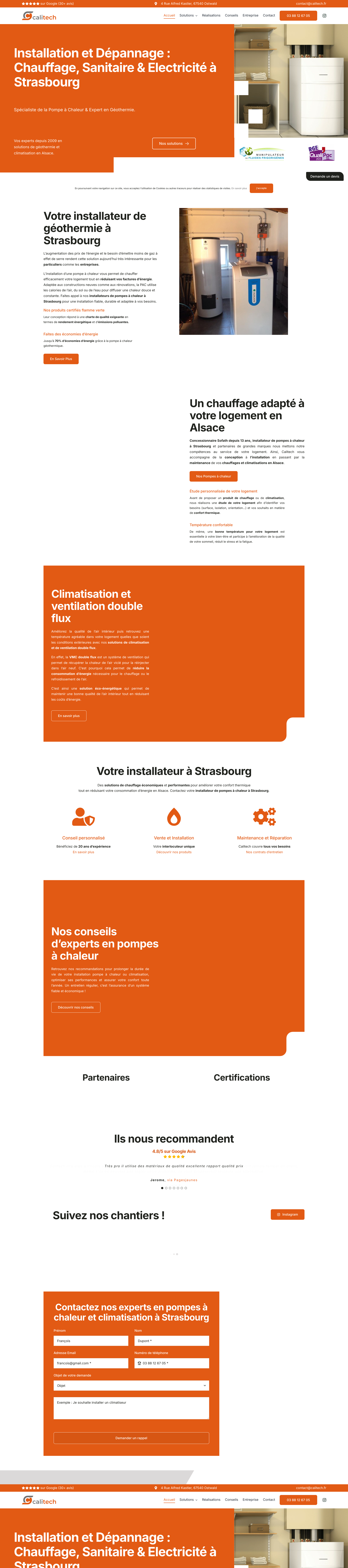 Aperçu du site