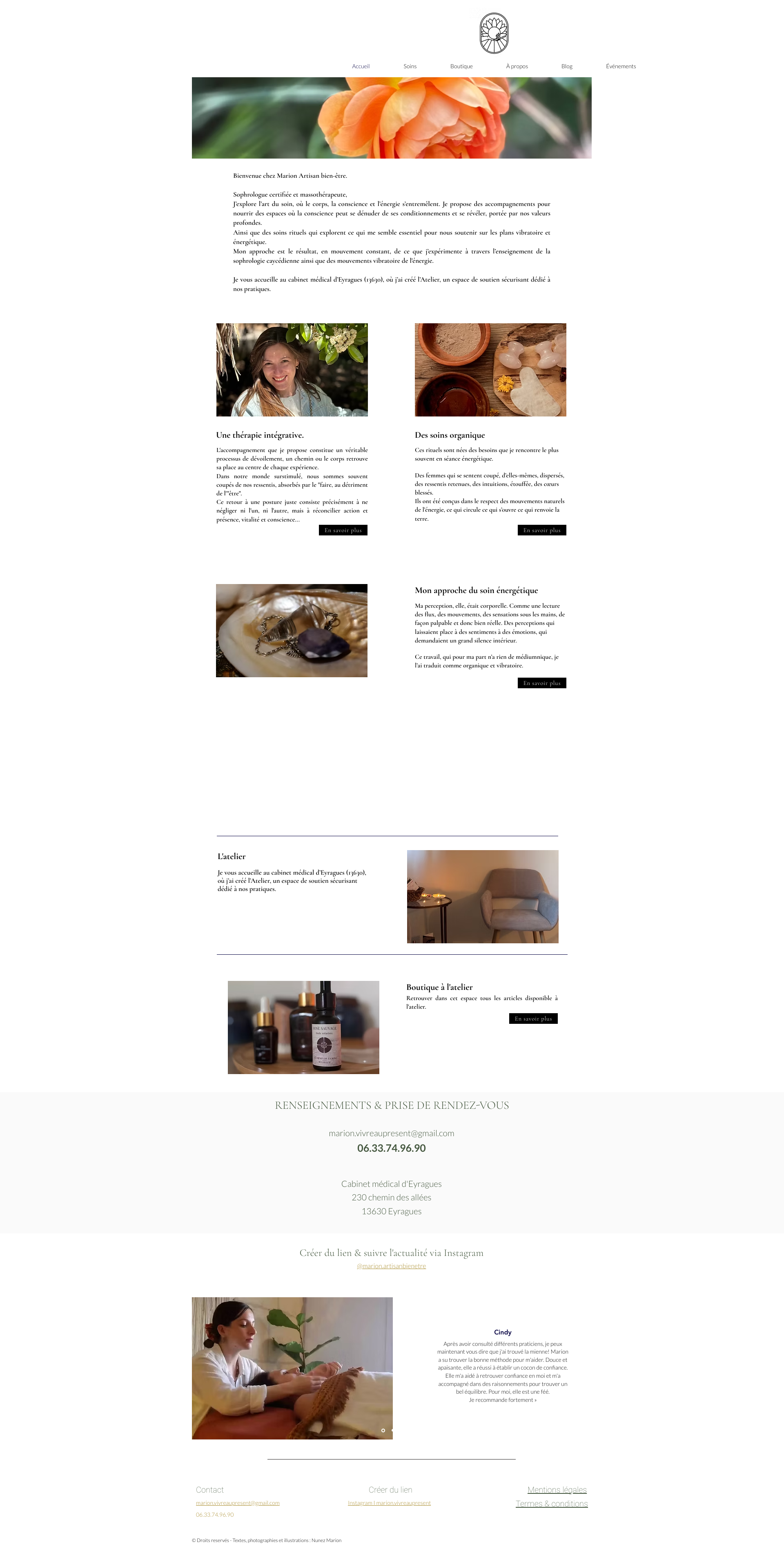 Aperçu du site