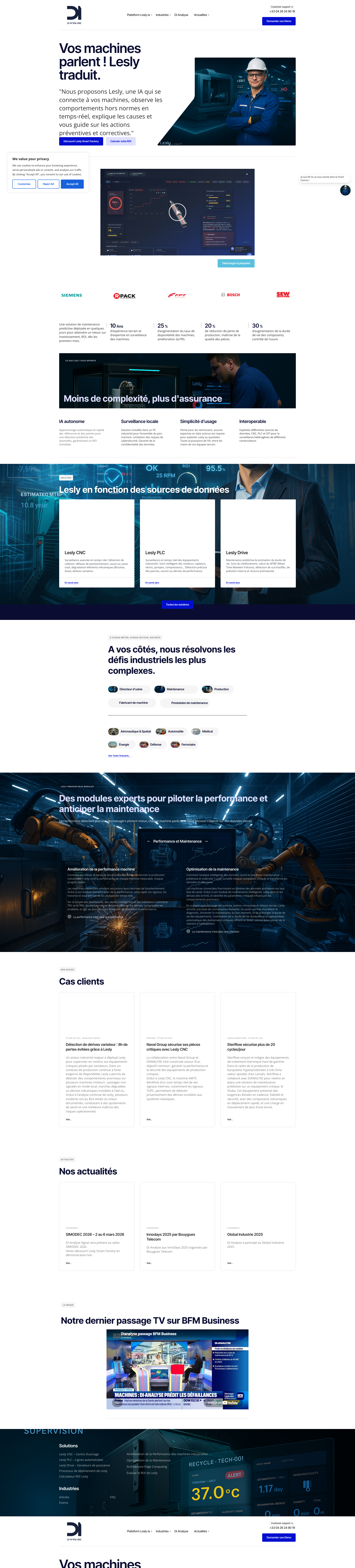 Aperçu du site