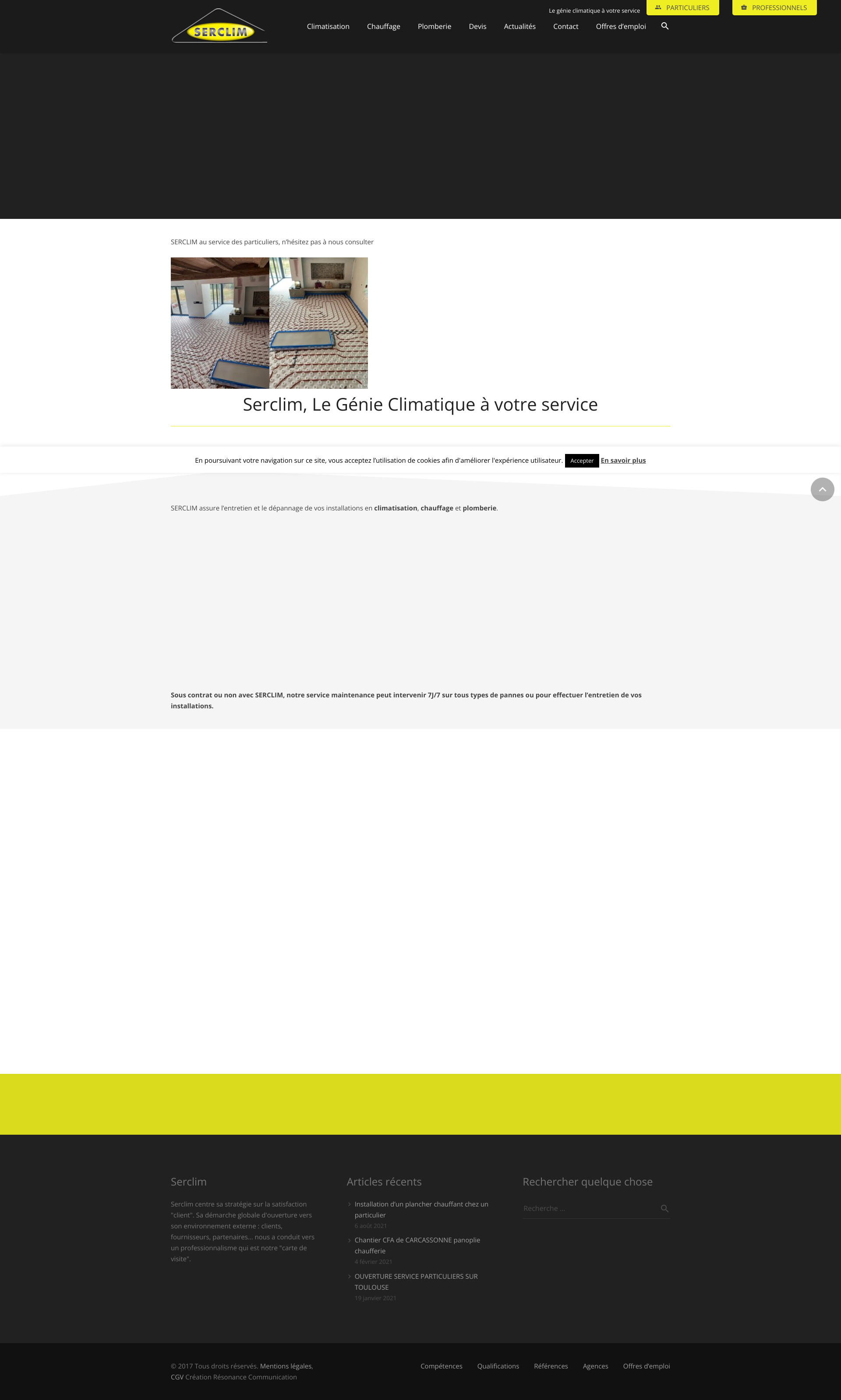 Aperçu du site