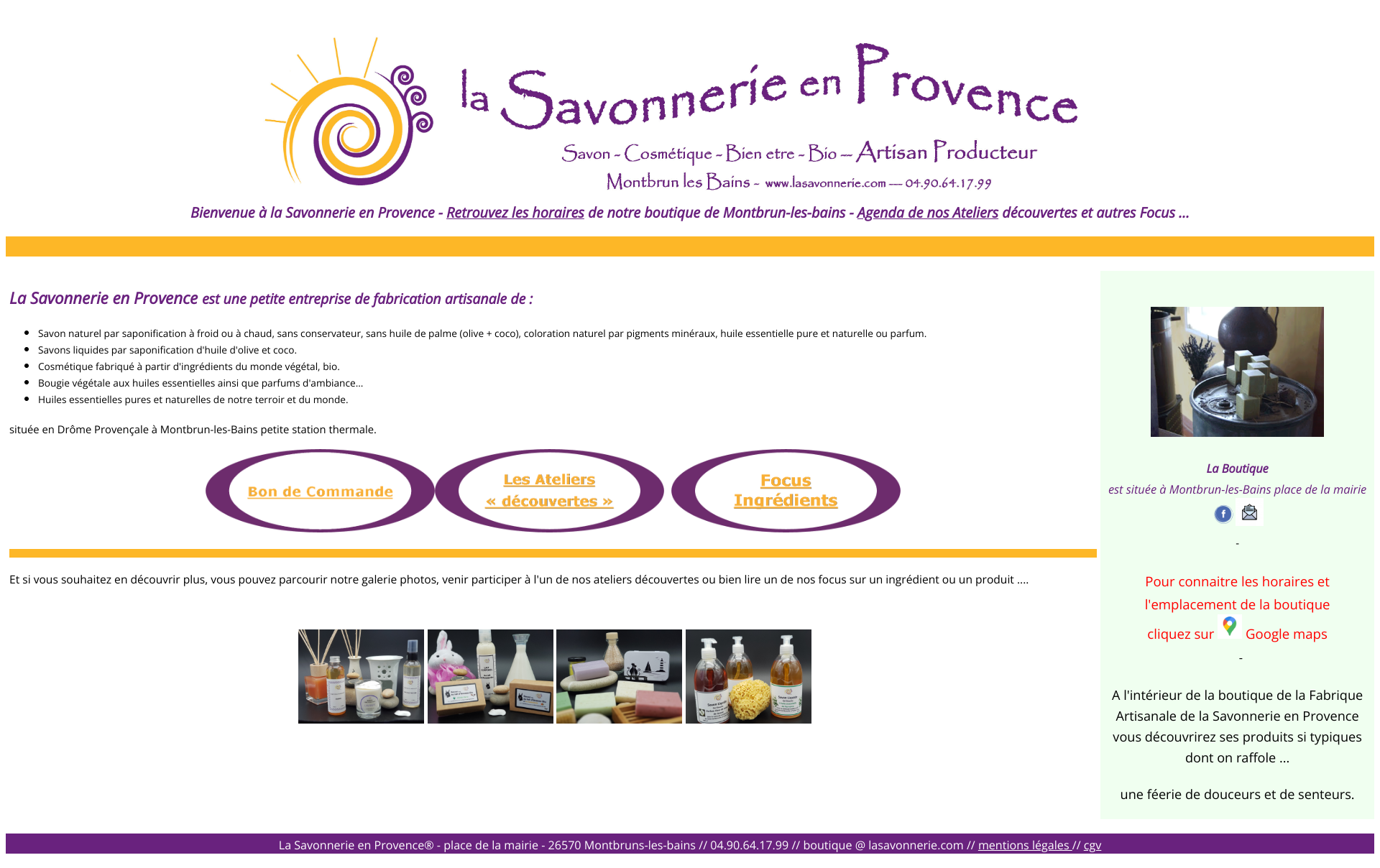 Aperçu du site