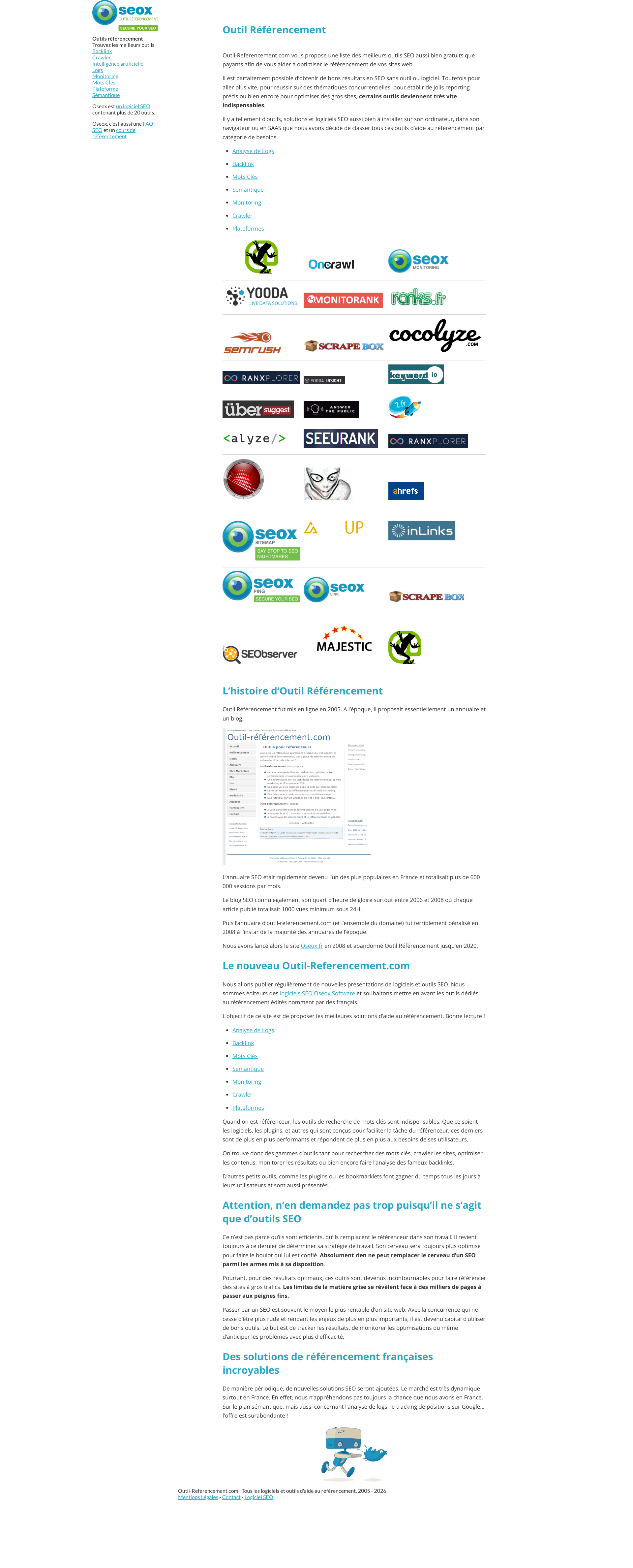 Aperçu du site