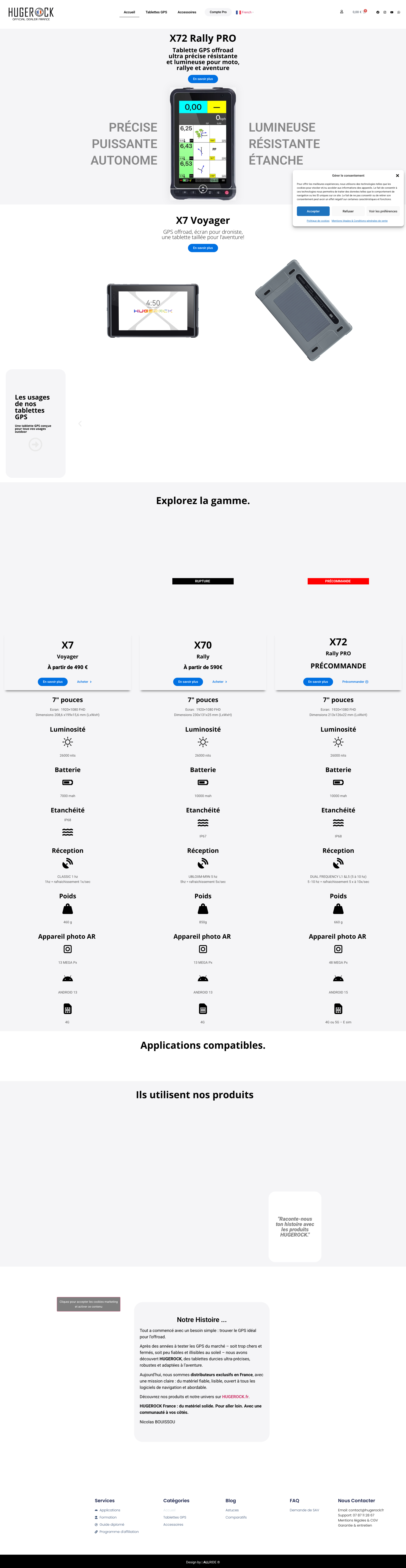 Aperçu du site