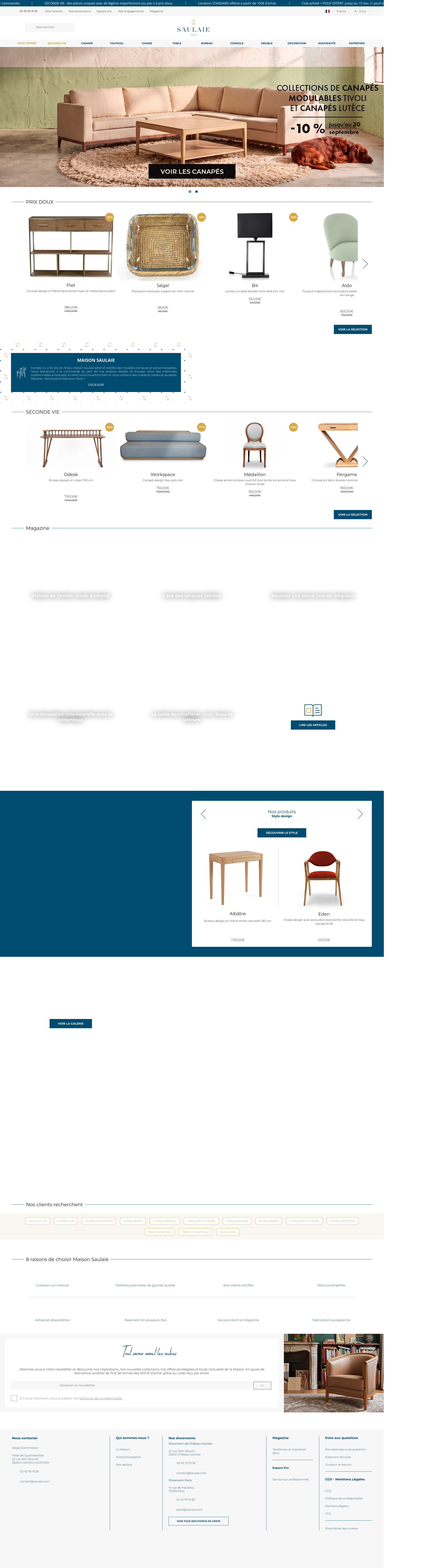Aperçu du site