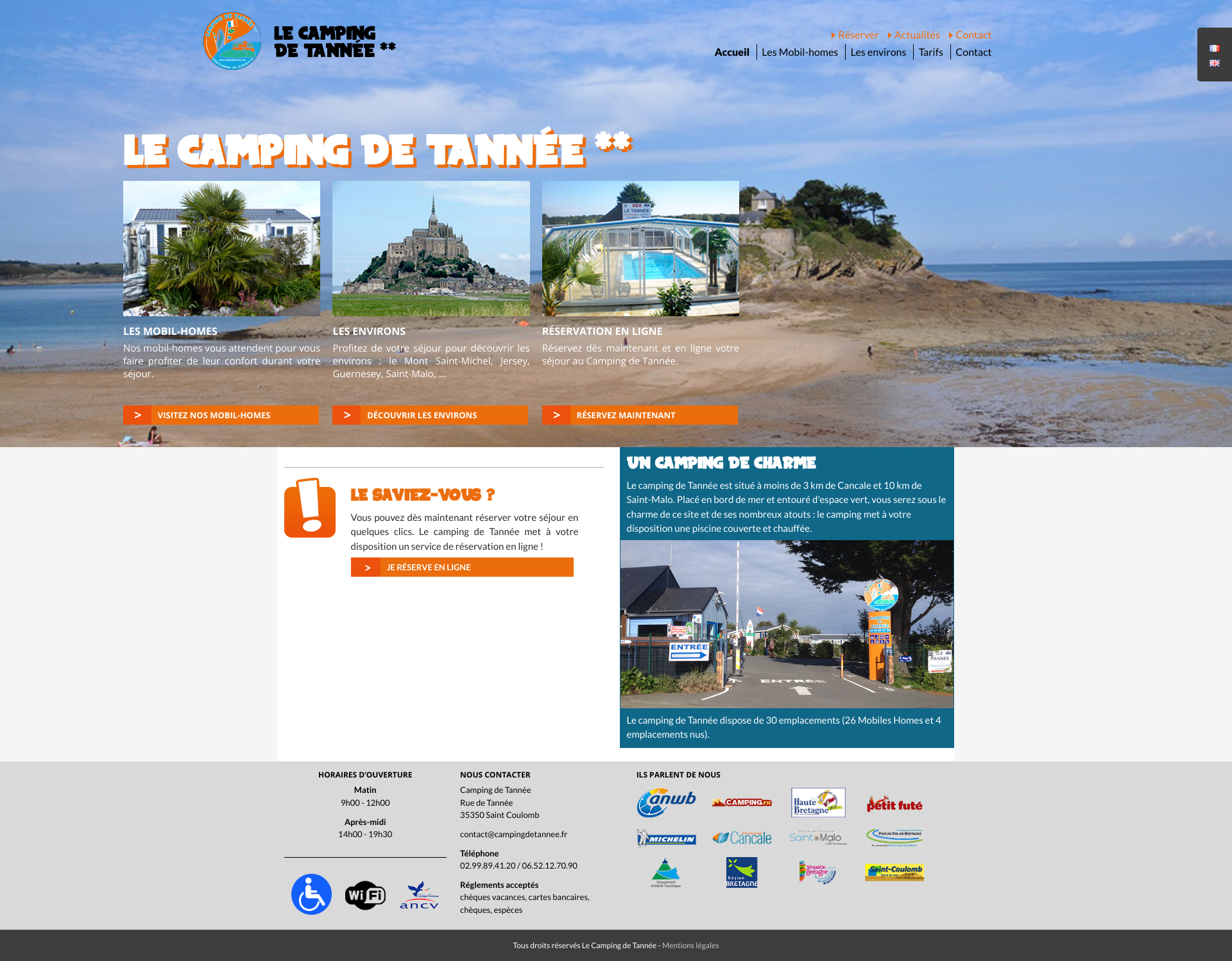 Aperçu du site