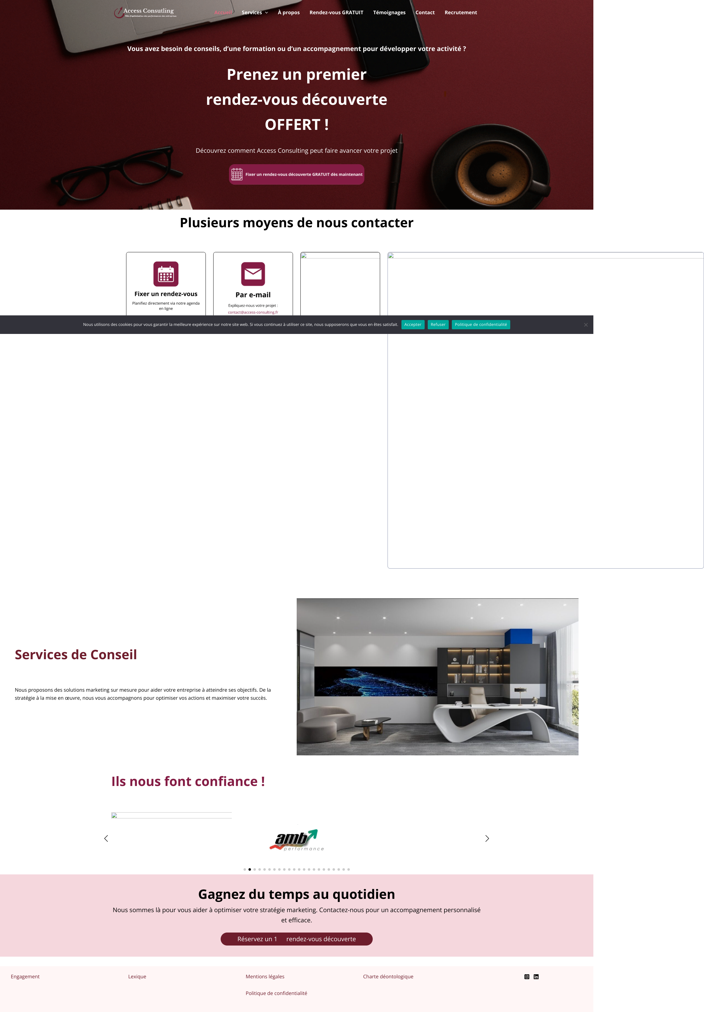Aperçu du site