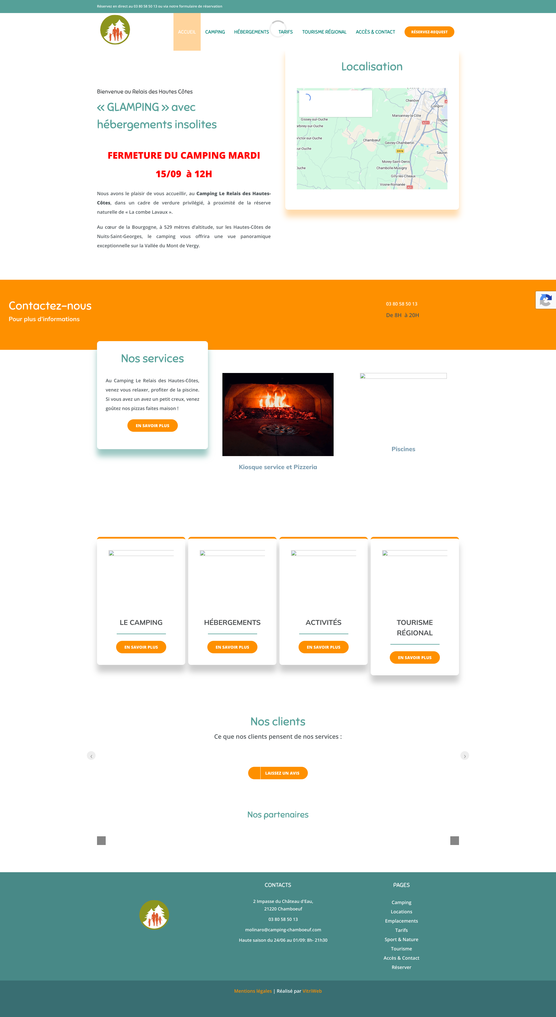 Aperçu du site