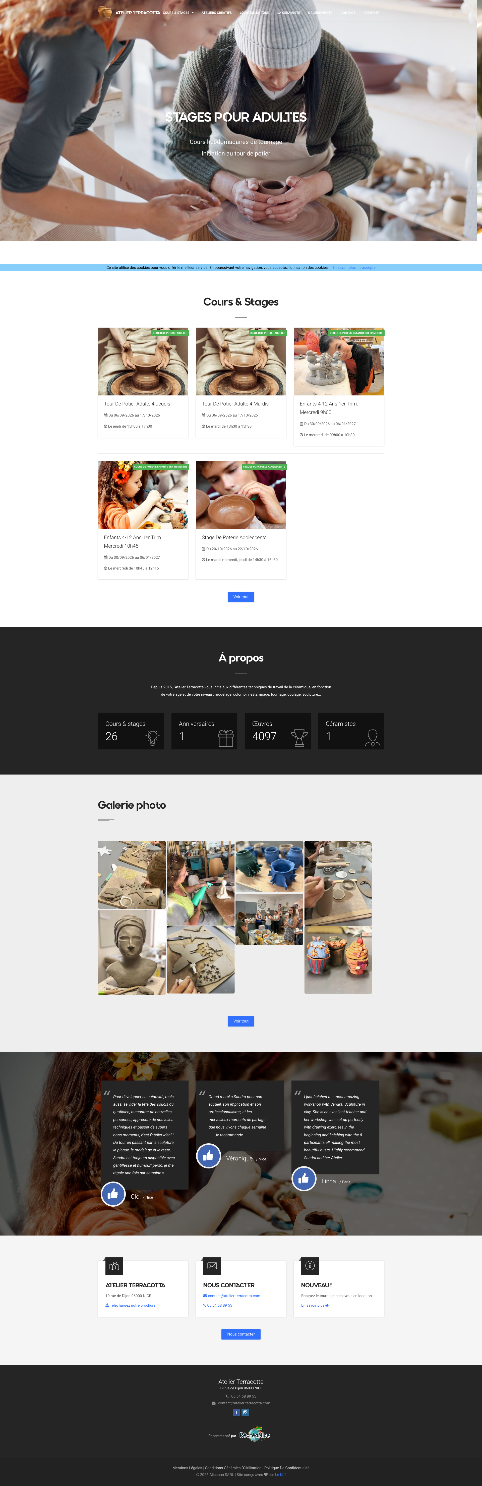 Aperçu du site