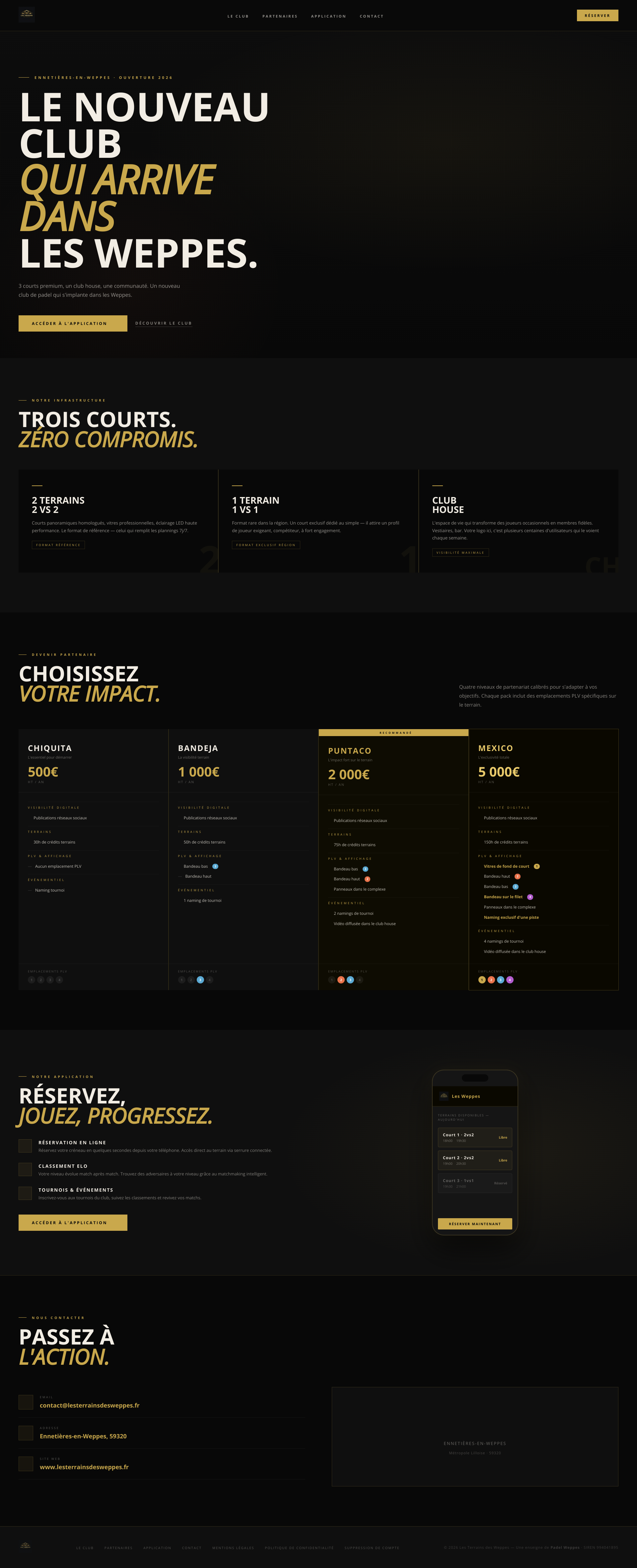 Aperçu du site