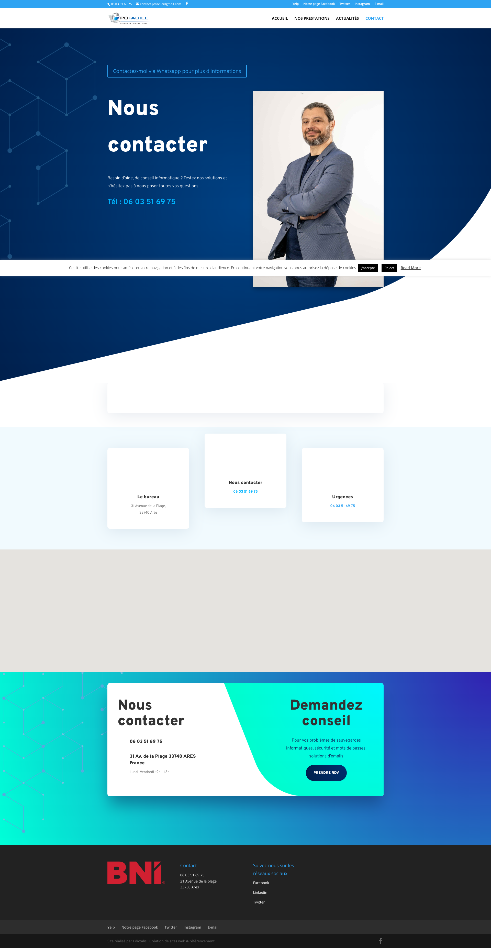 Aperçu du site