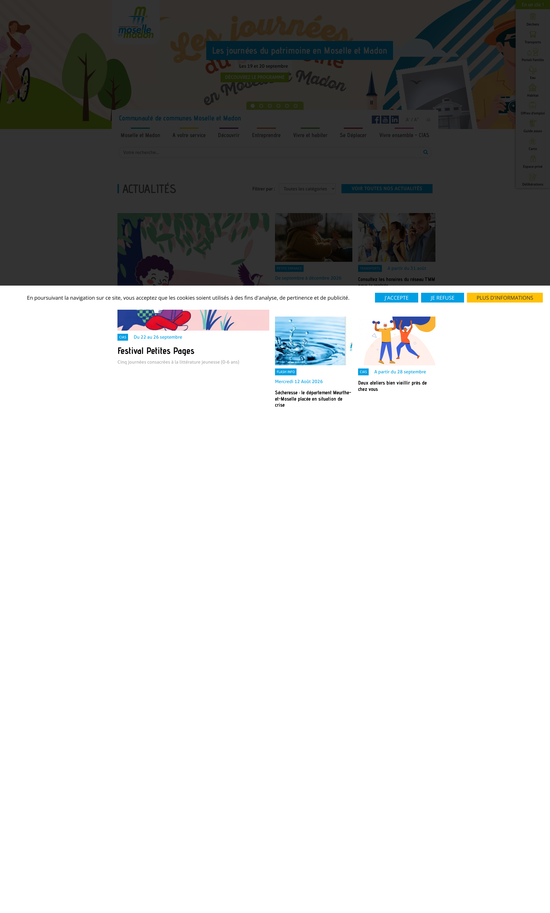 Aperçu du site