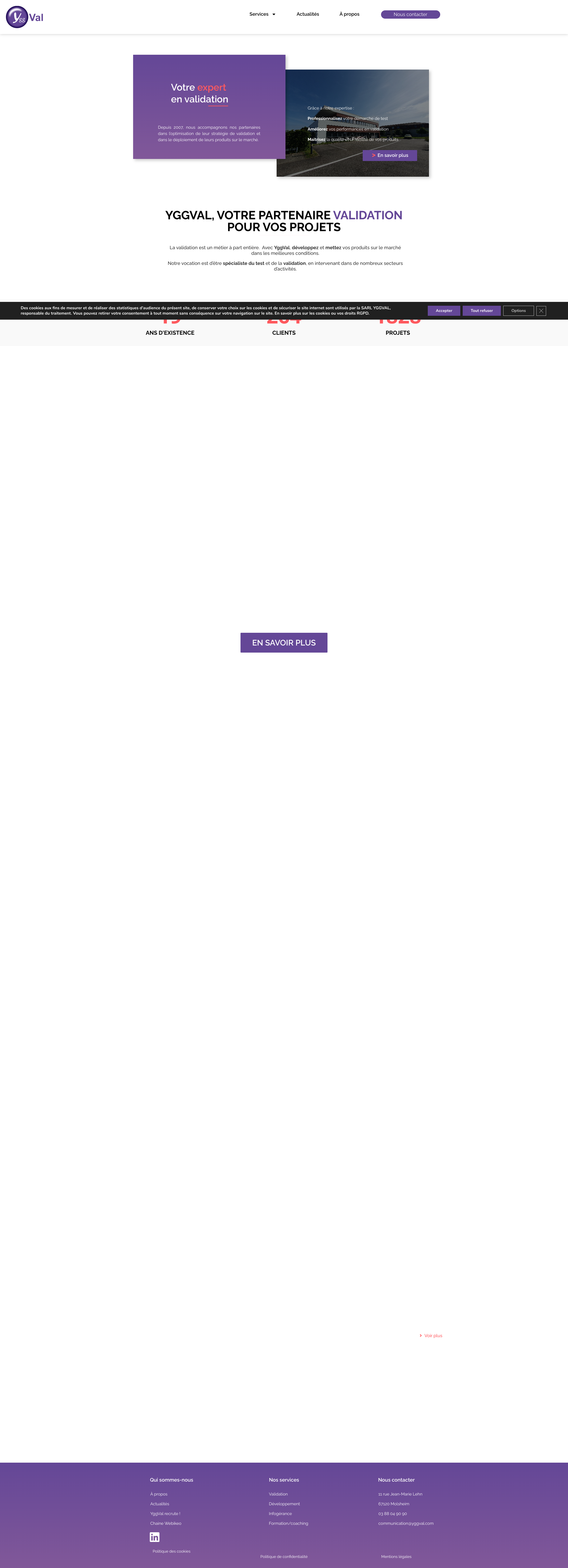 Aperçu du site