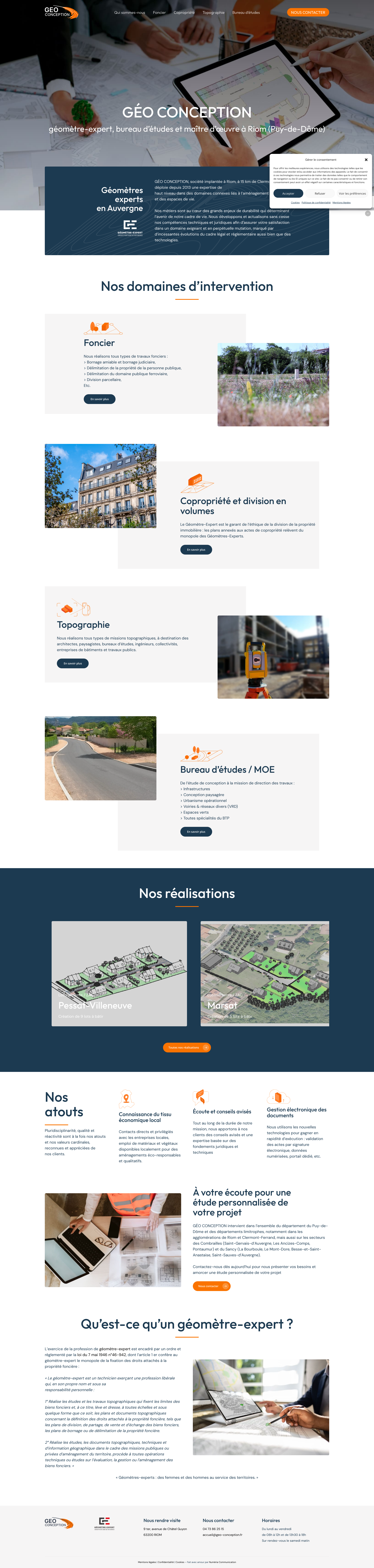 Aperçu du site