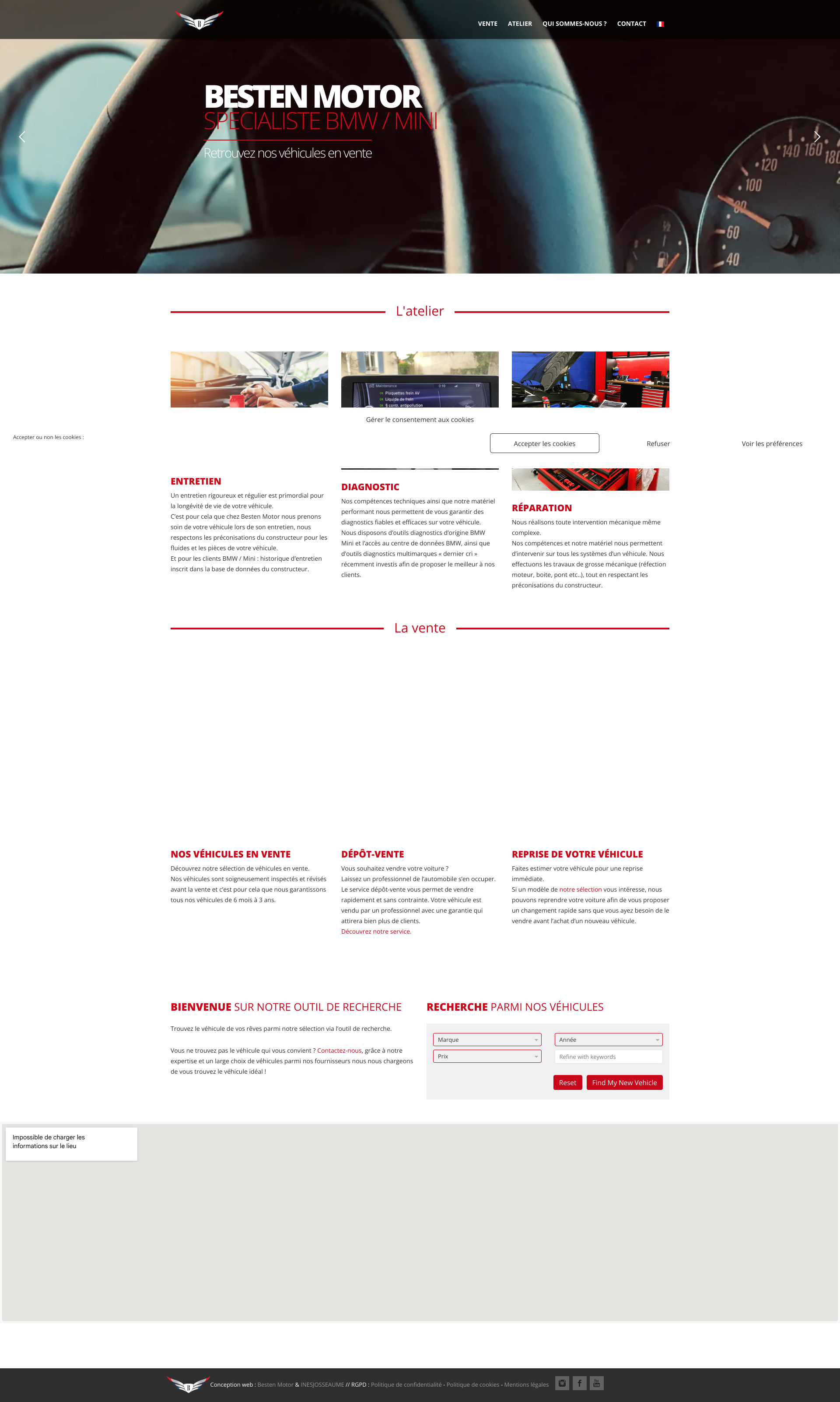 Aperçu du site