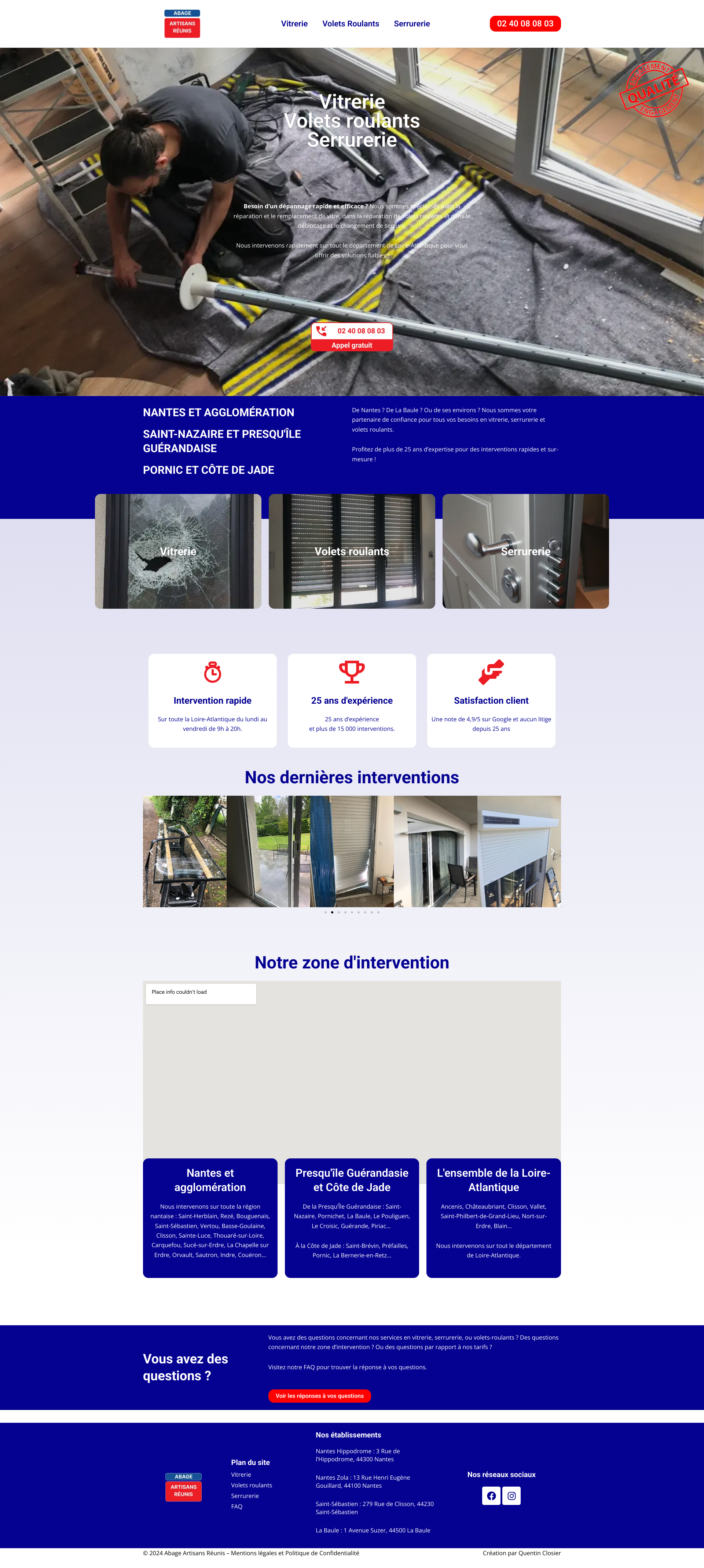 Aperçu du site