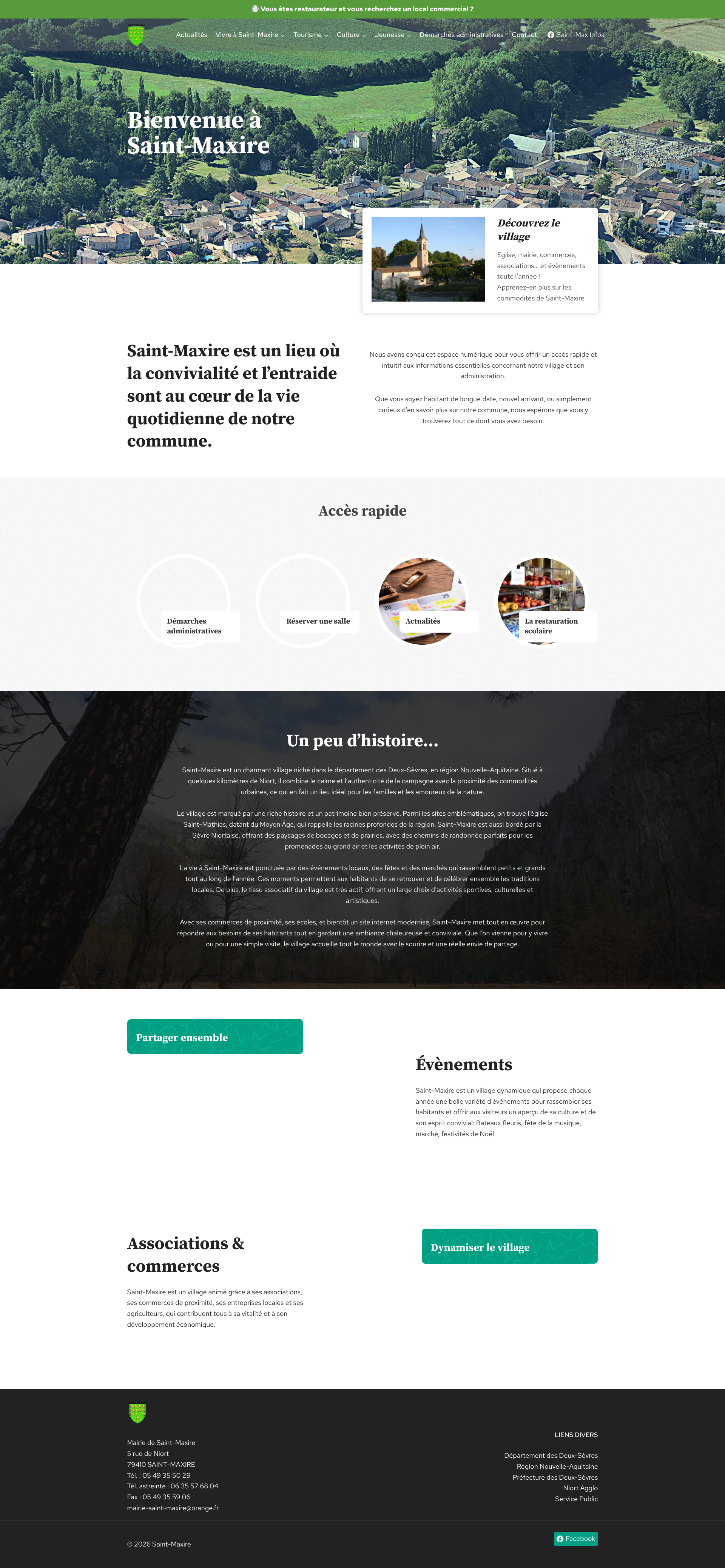 Aperçu du site