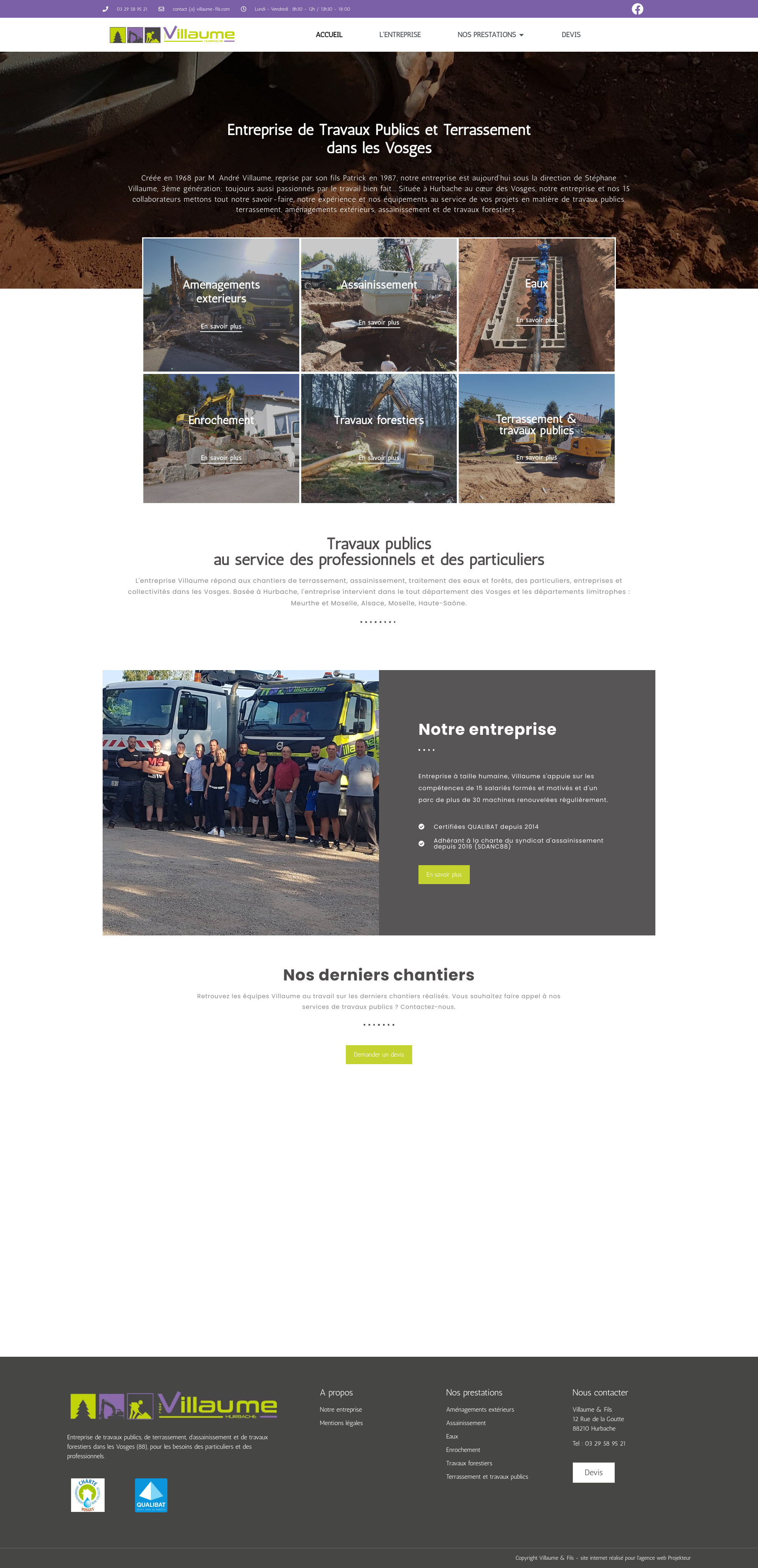 Aperçu du site