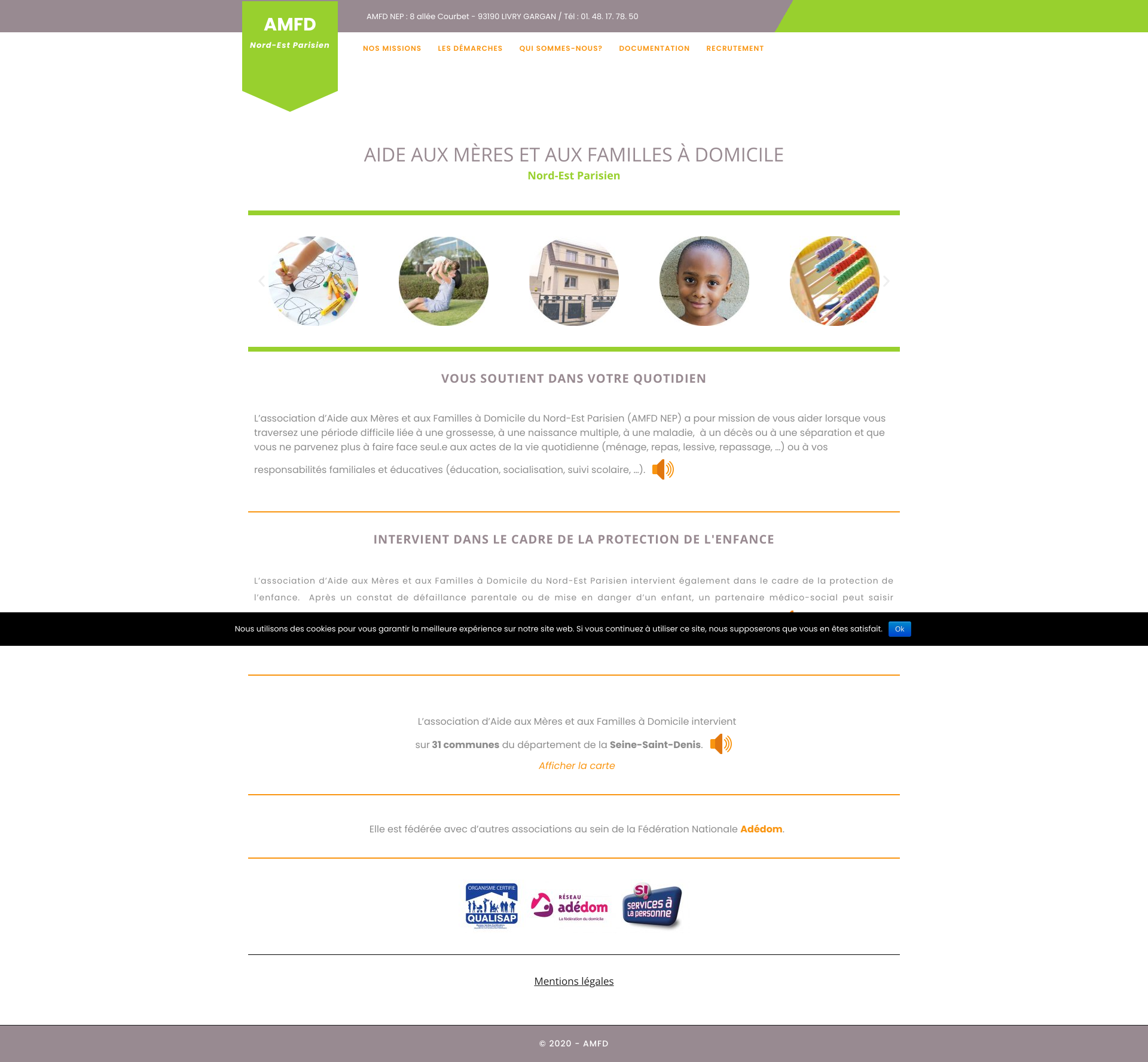 Aperçu du site