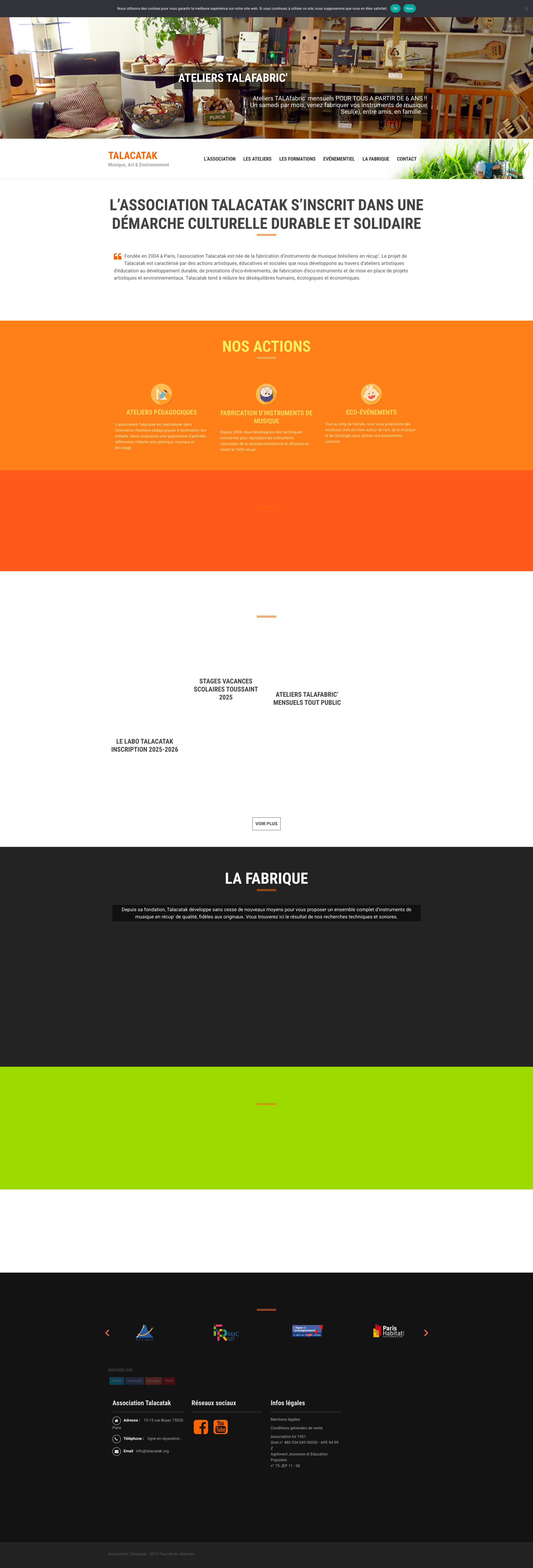 Aperçu du site