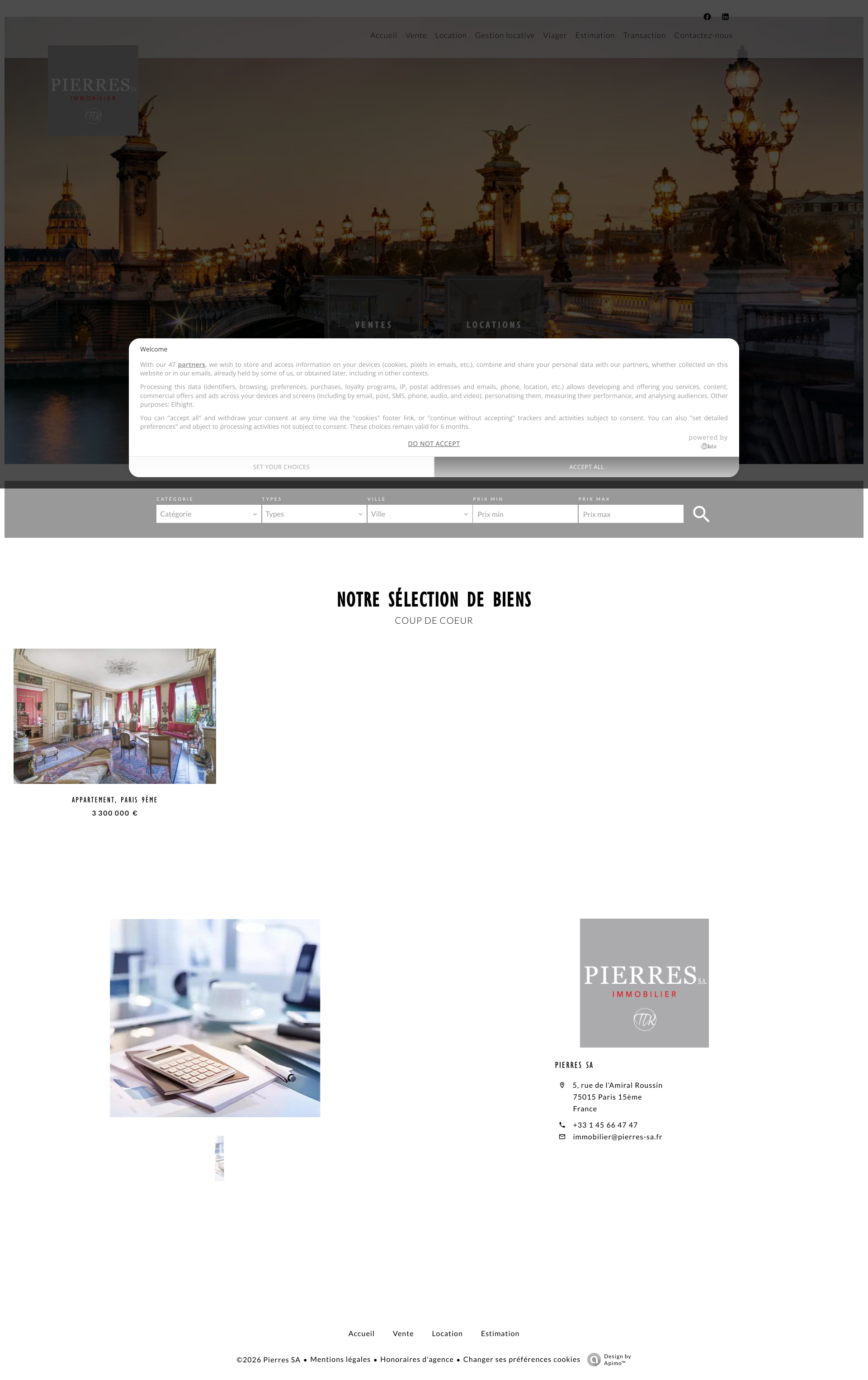 Aperçu du site