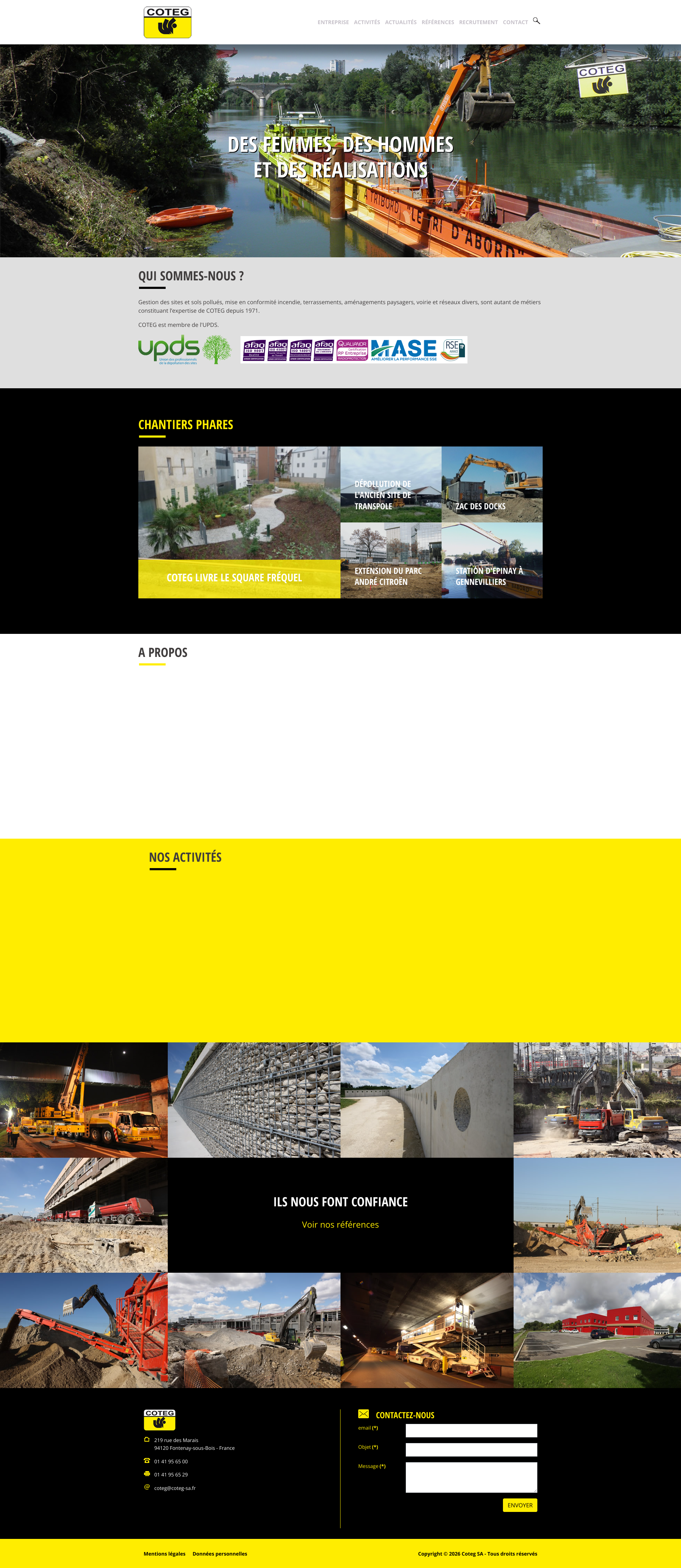 Aperçu du site