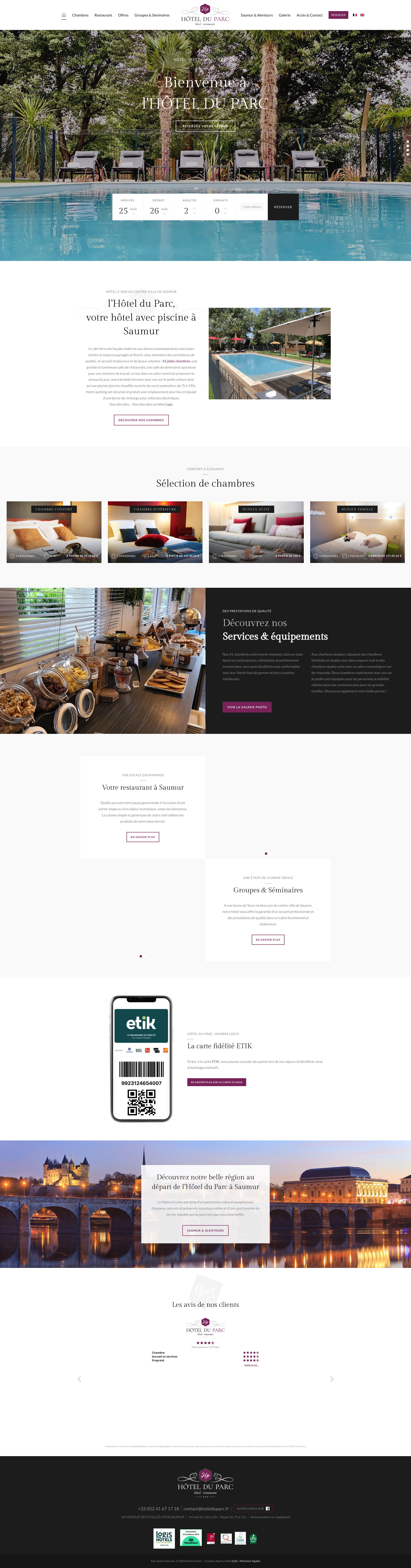 Aperçu du site