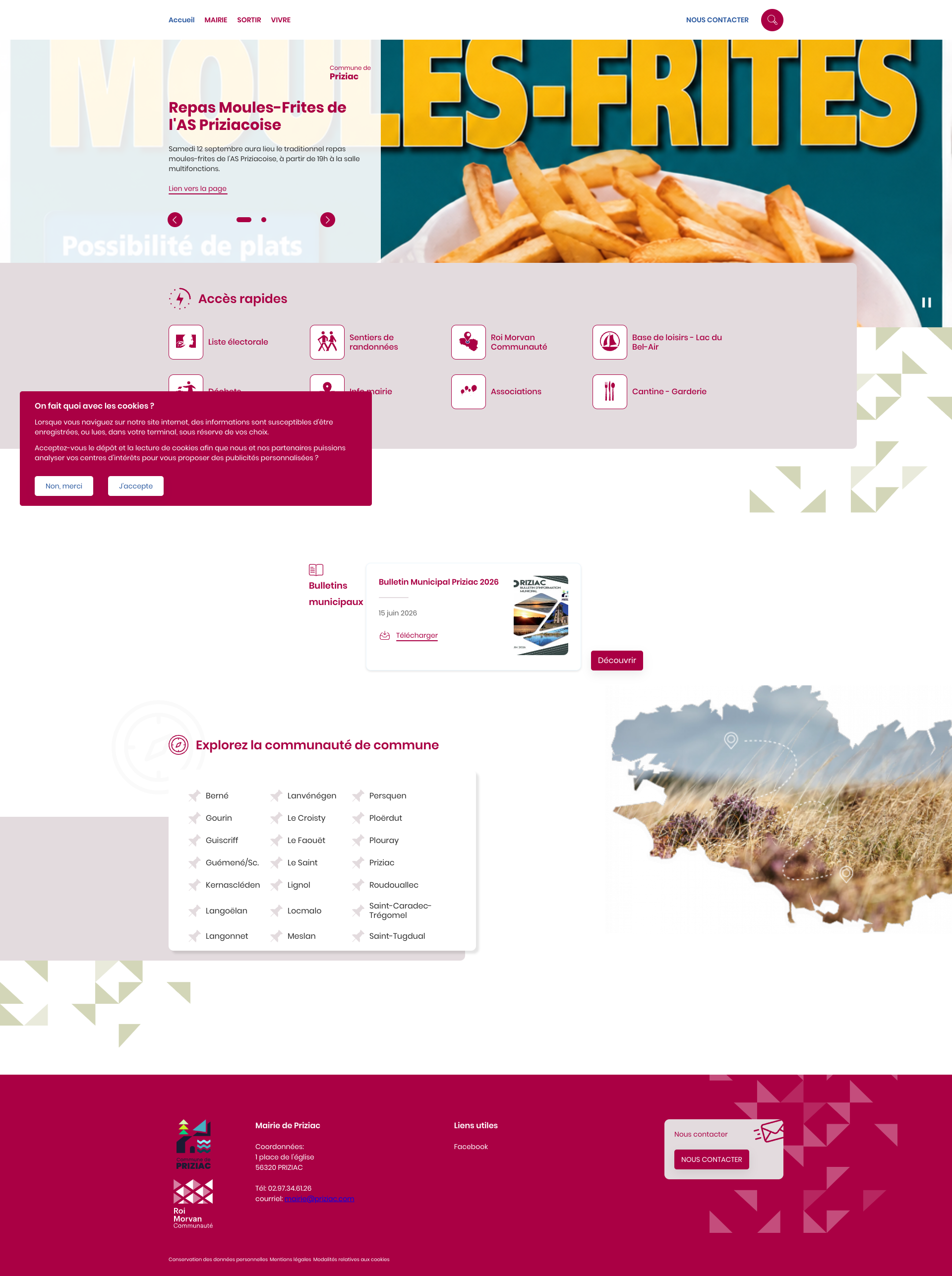 Aperçu du site
