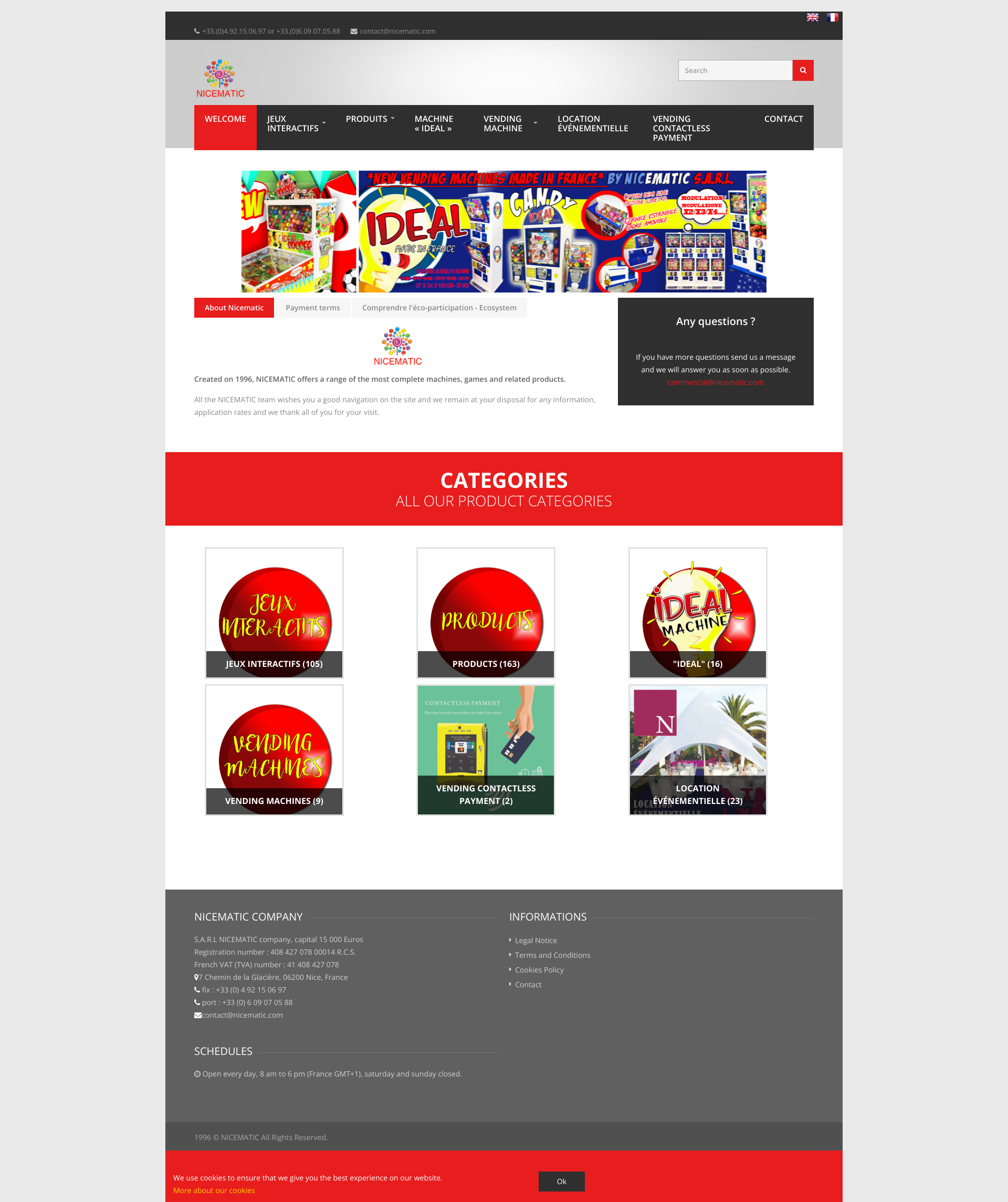 Aperçu du site