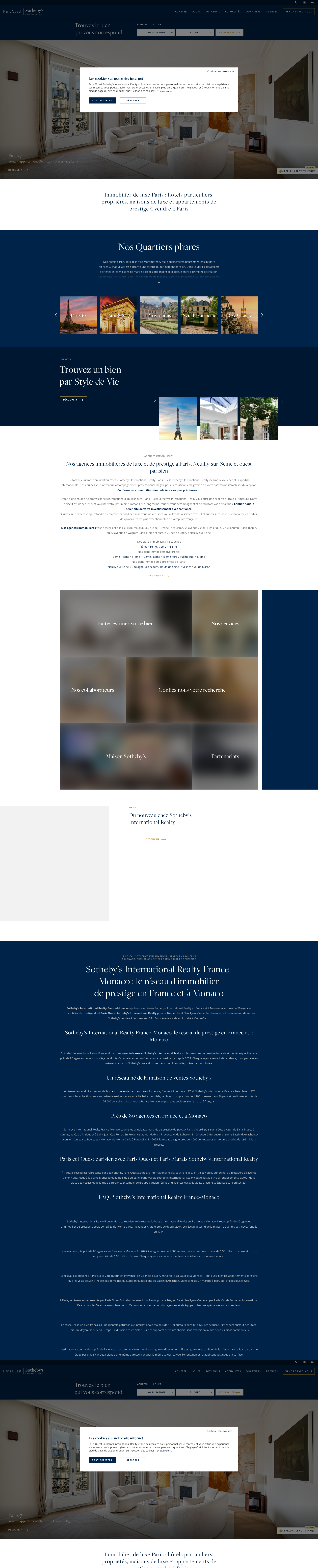 Aperçu du site