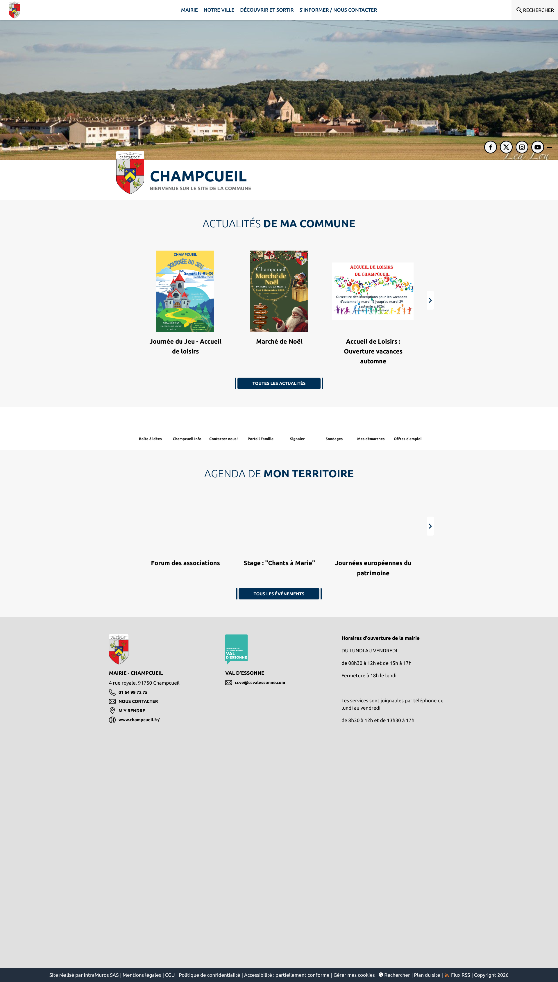 Aperçu du site