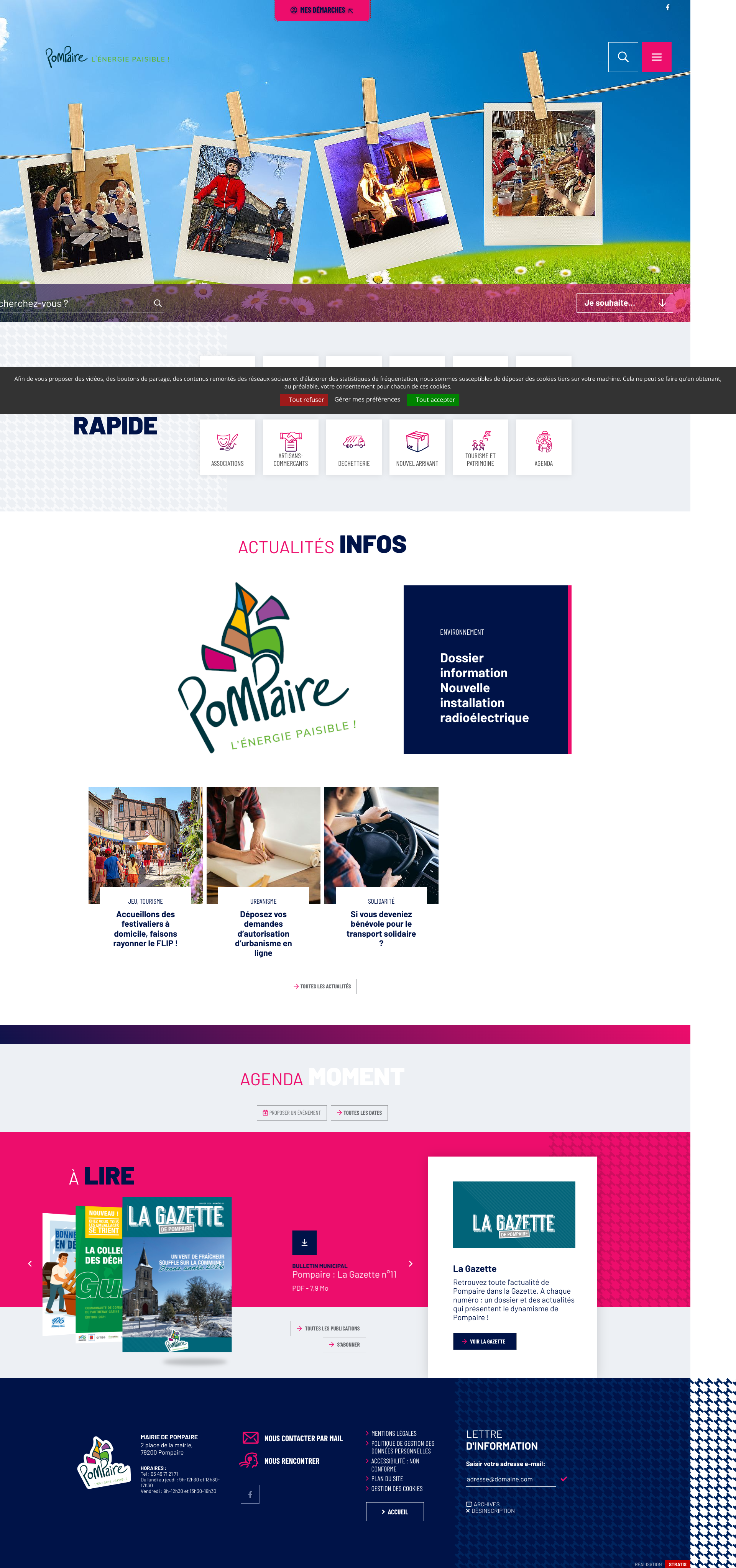 Aperçu du site