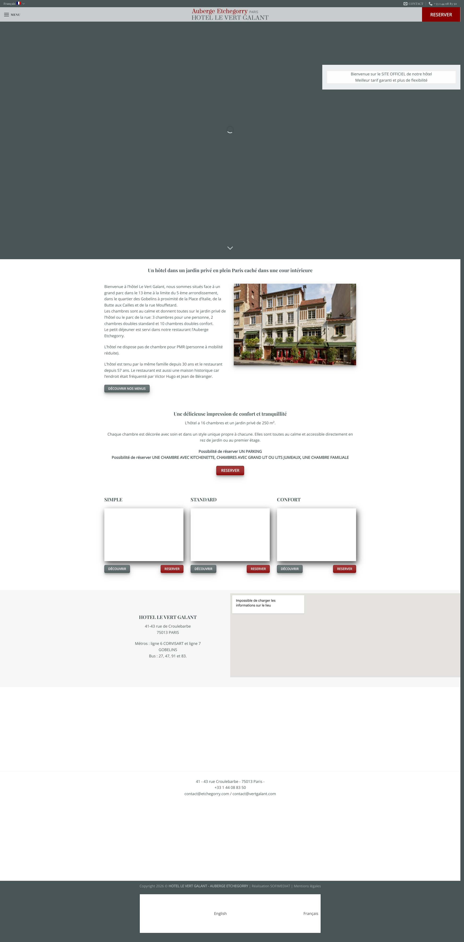 Aperçu du site