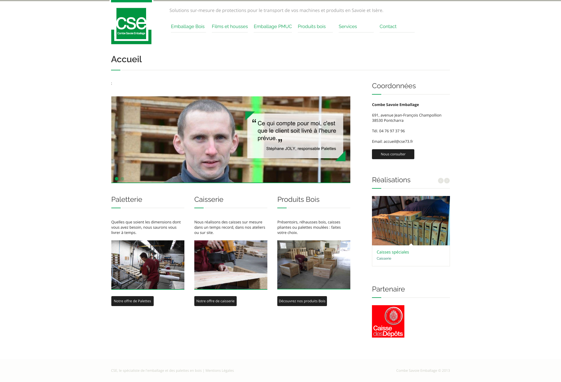 Aperçu du site