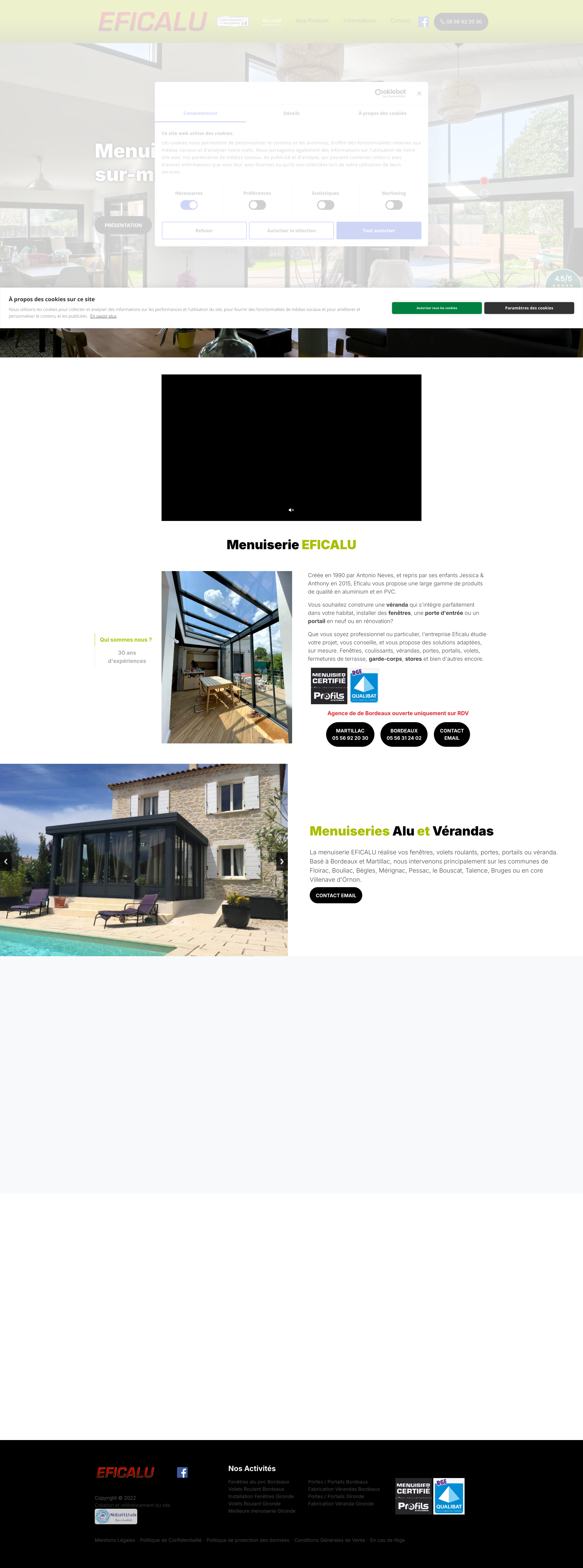 Aperçu du site
