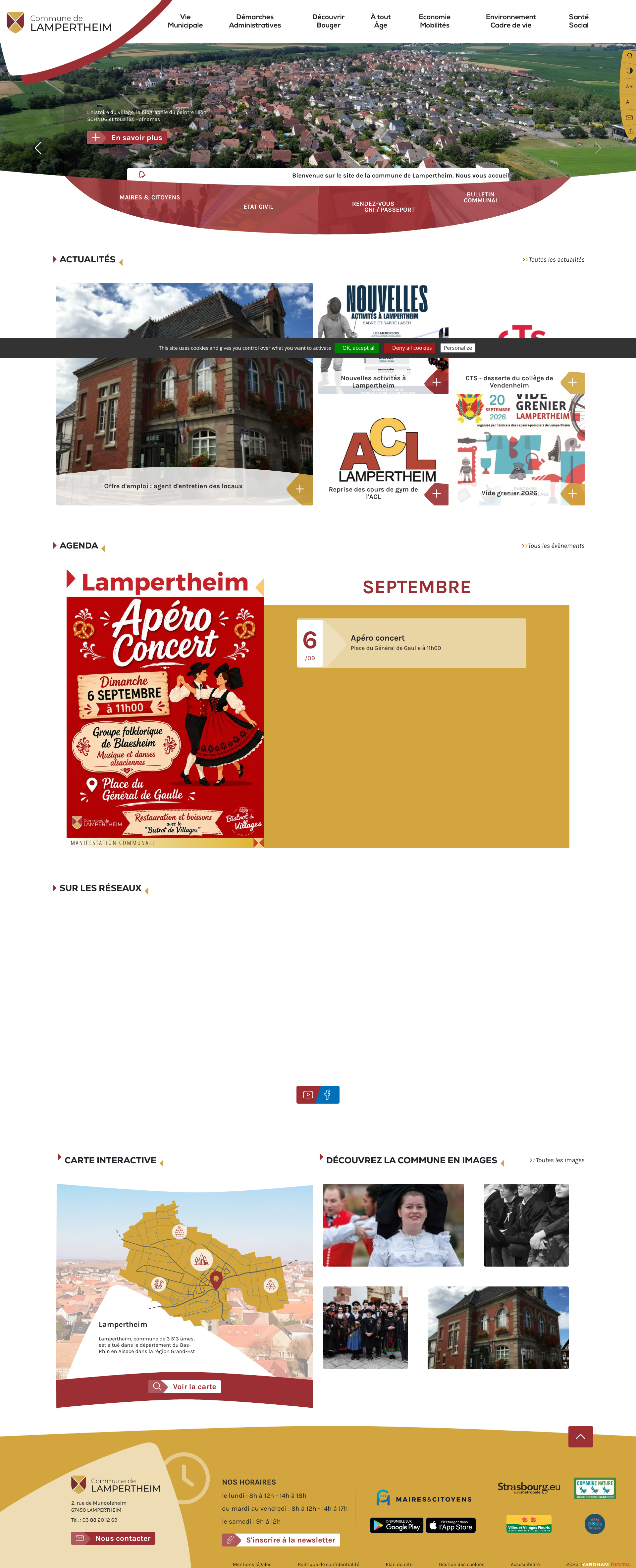 Aperçu du site