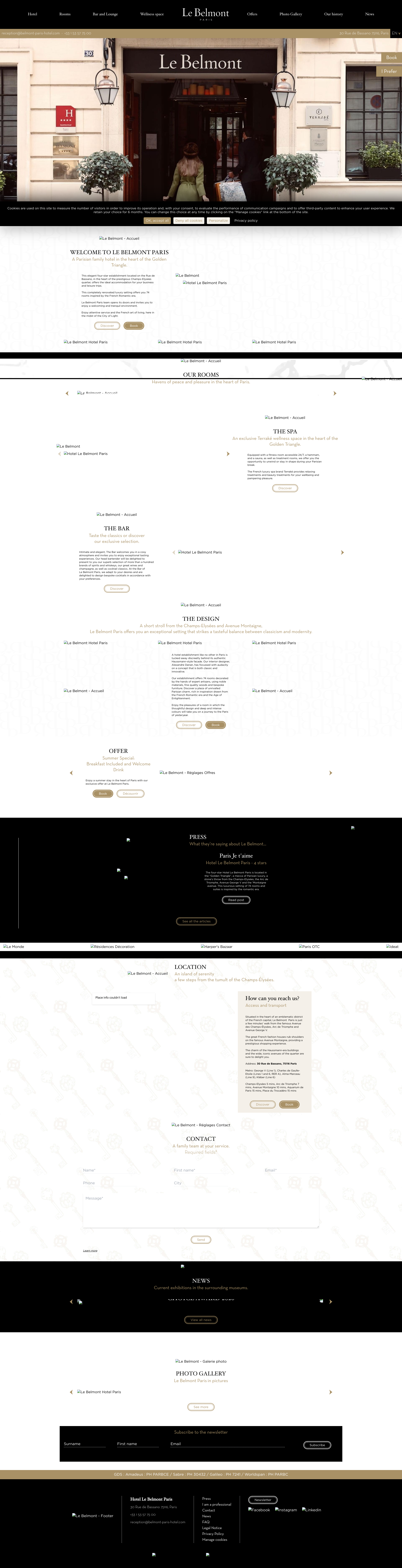 Aperçu du site