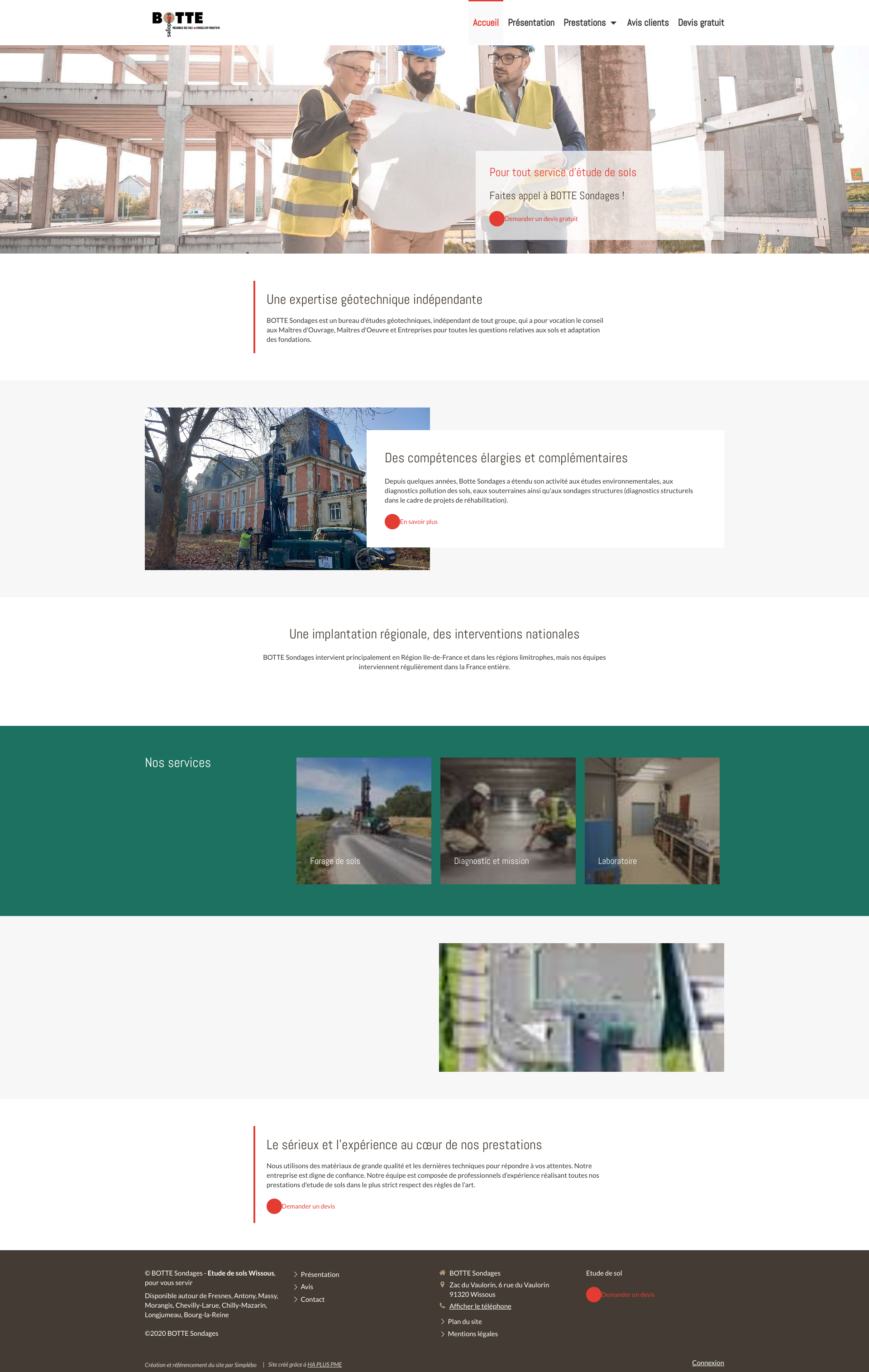 Aperçu du site