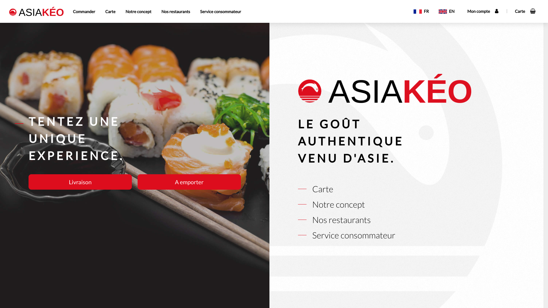 Aperçu du site
