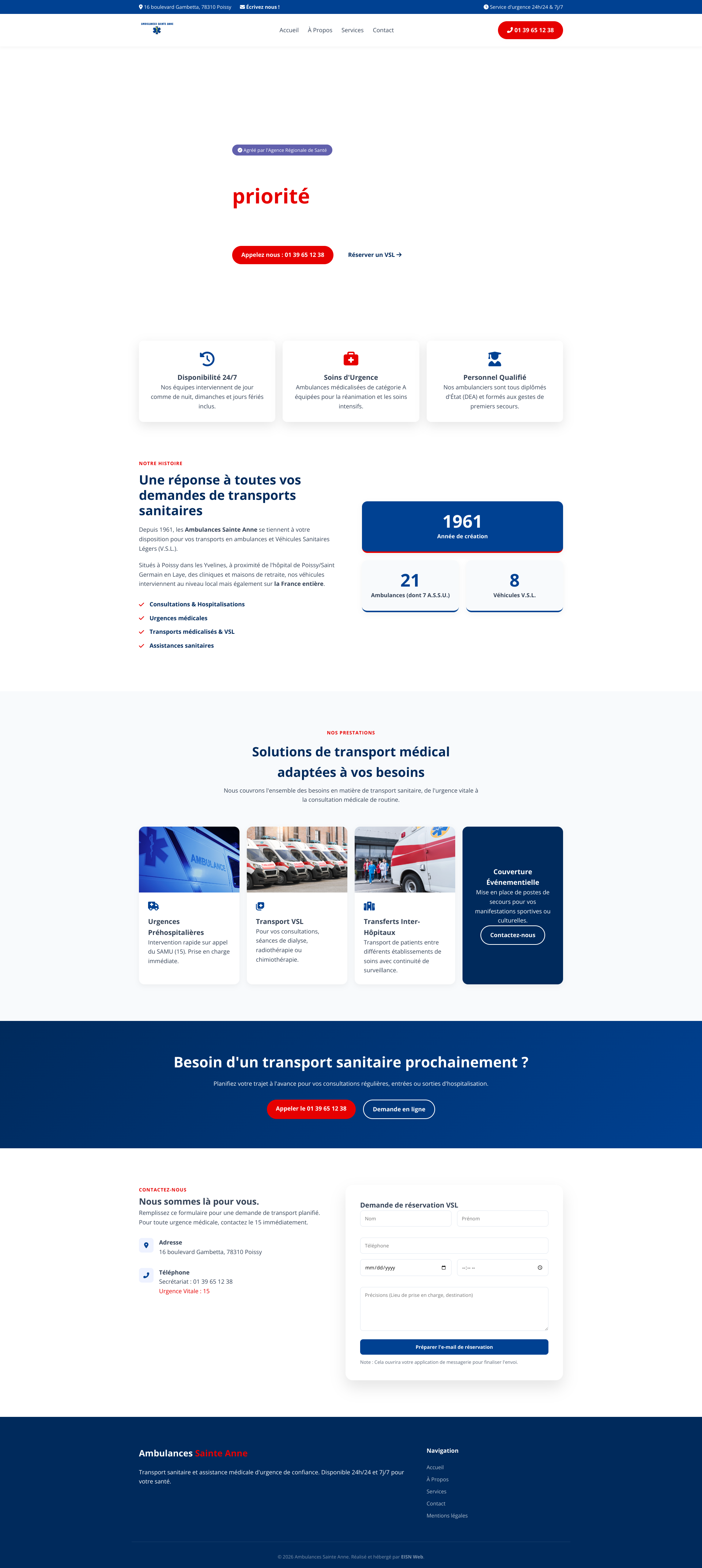 Aperçu du site