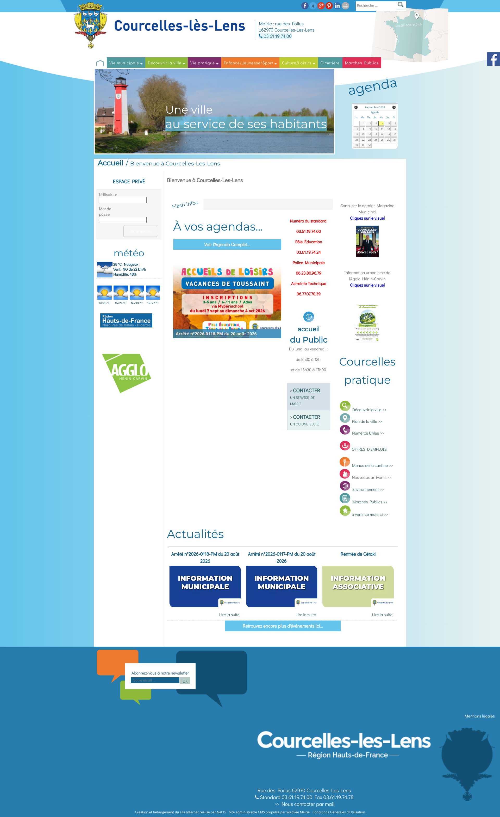 Aperçu du site