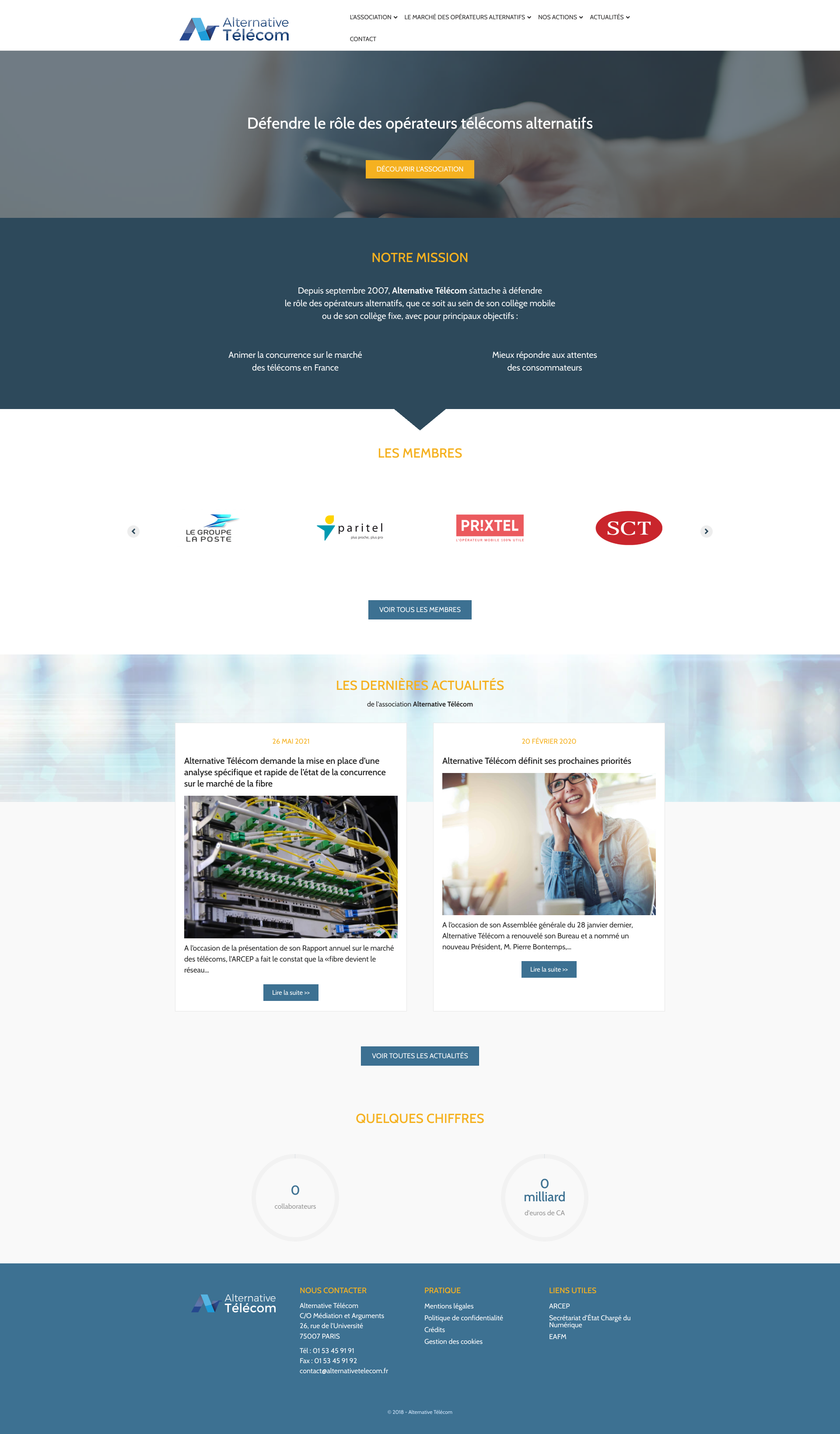 Aperçu du site