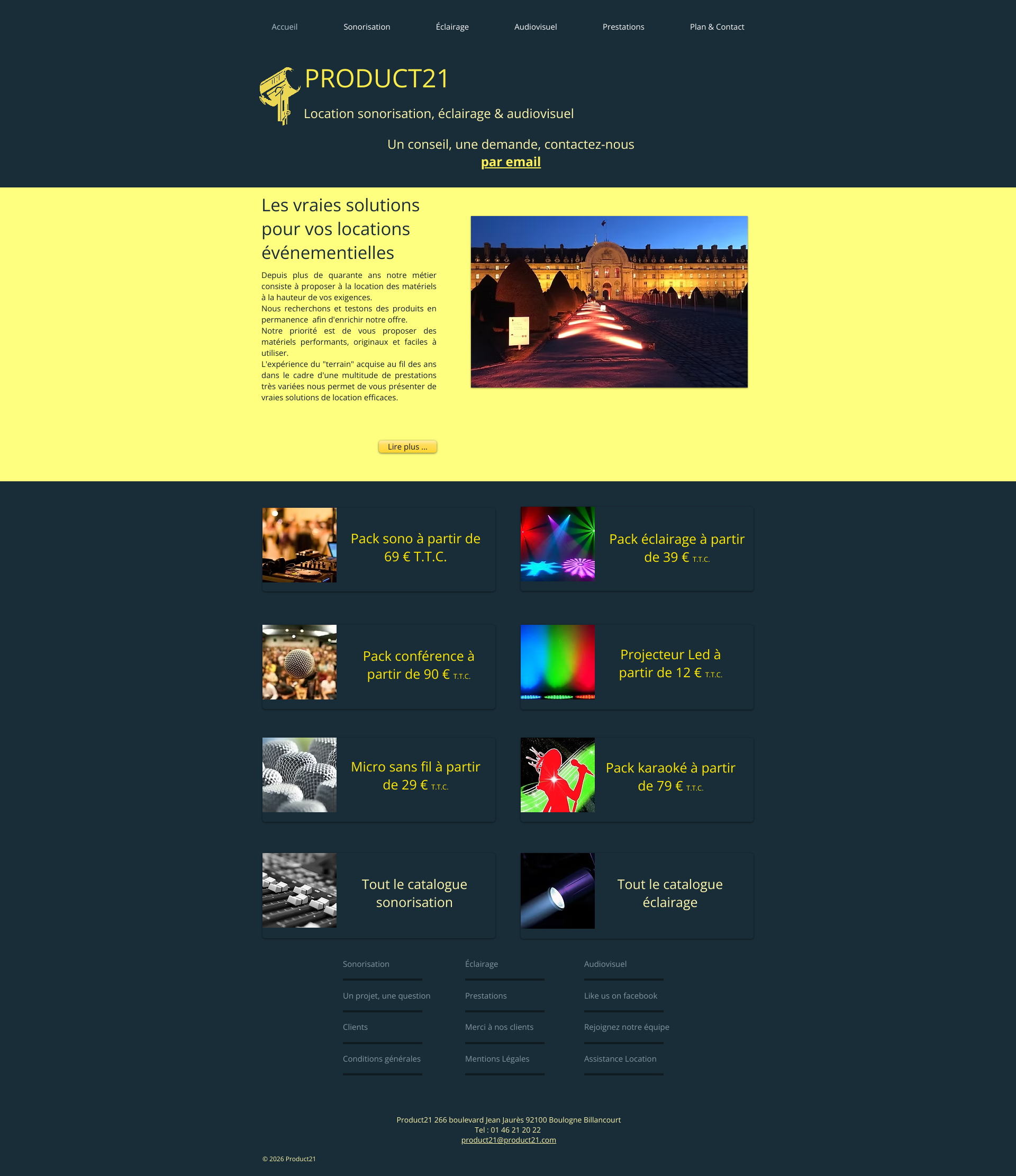 Aperçu du site