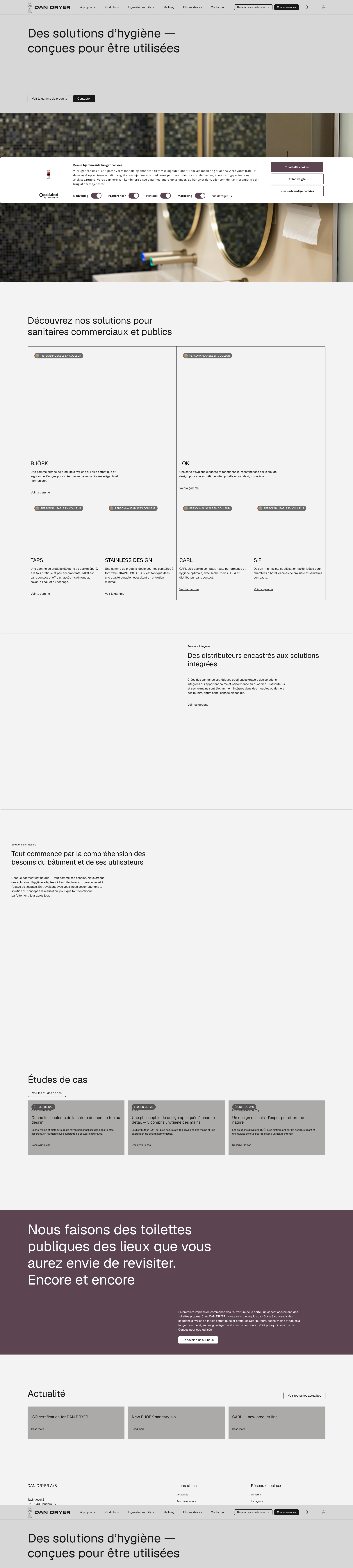Aperçu du site