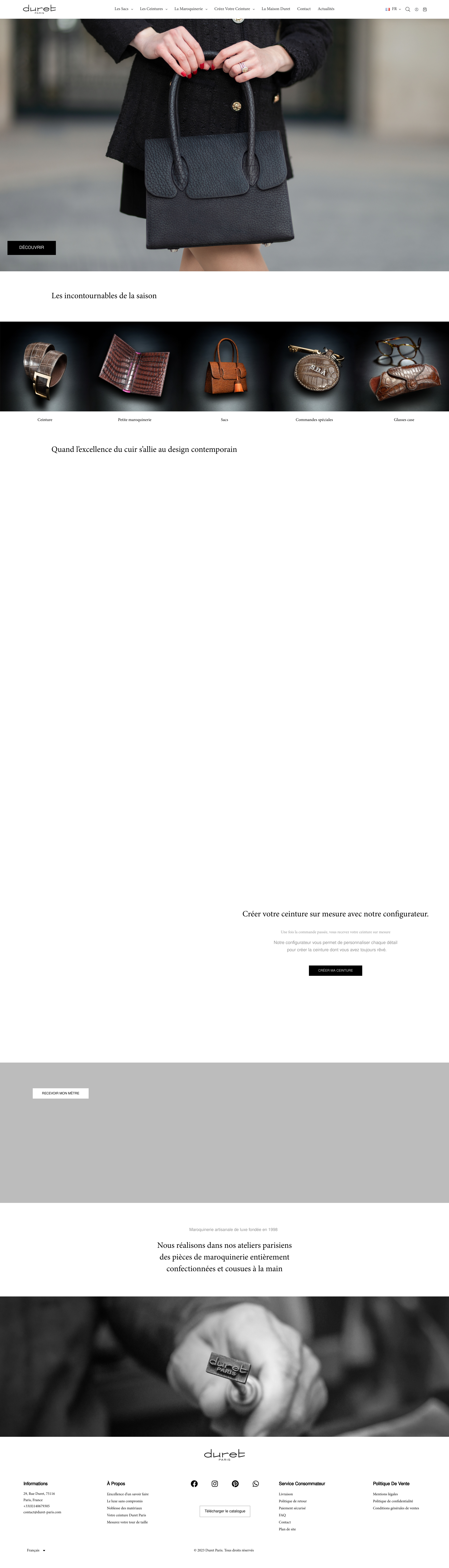 Aperçu du site