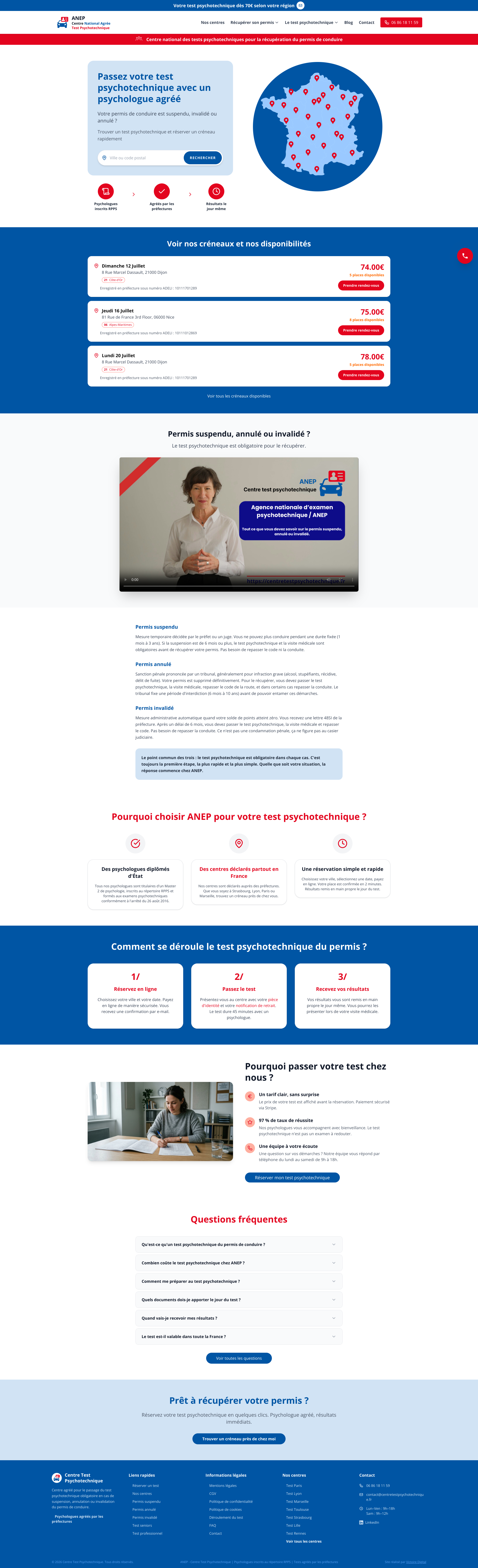 Aperçu du site