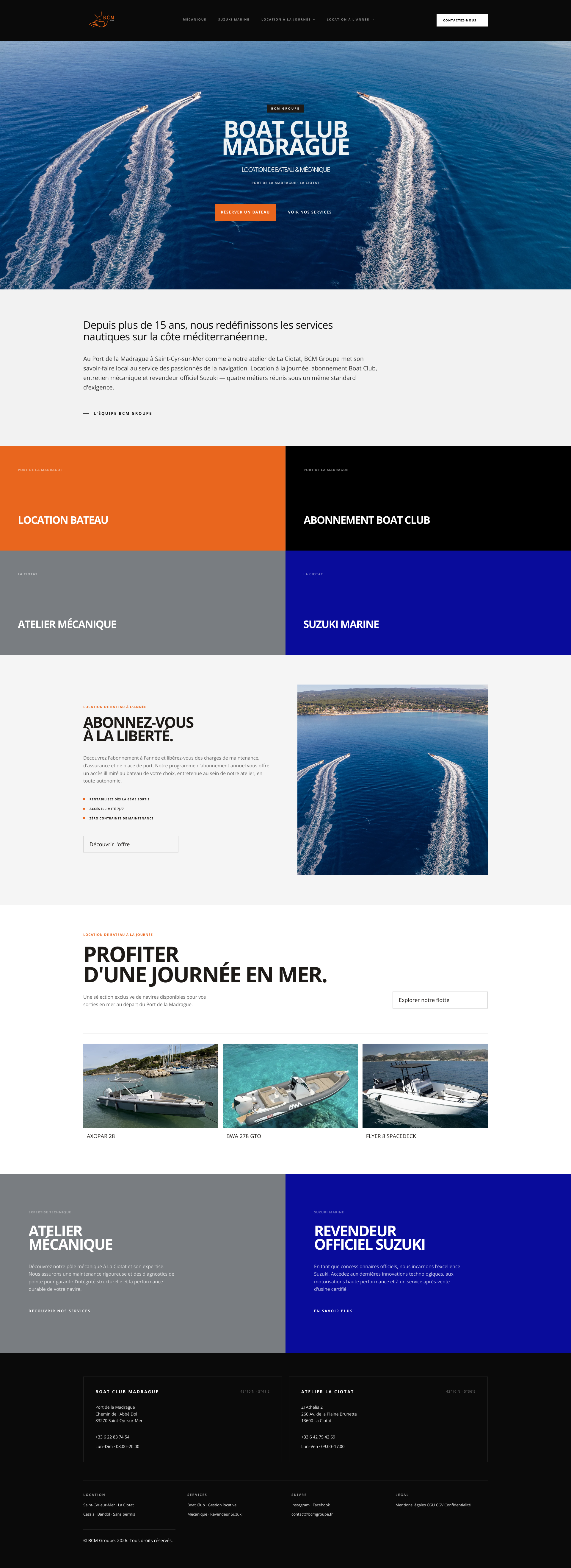 Aperçu du site