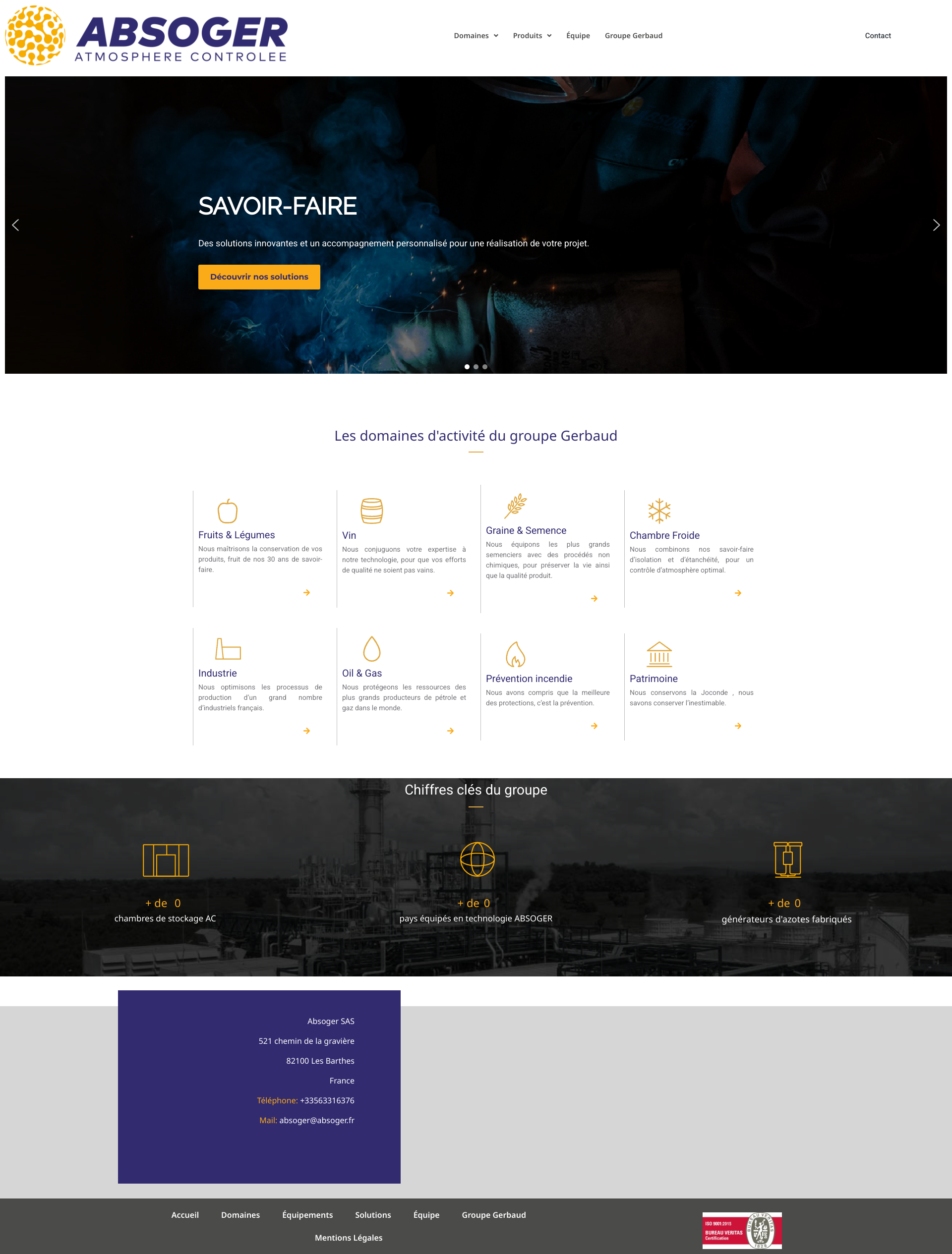 Aperçu du site