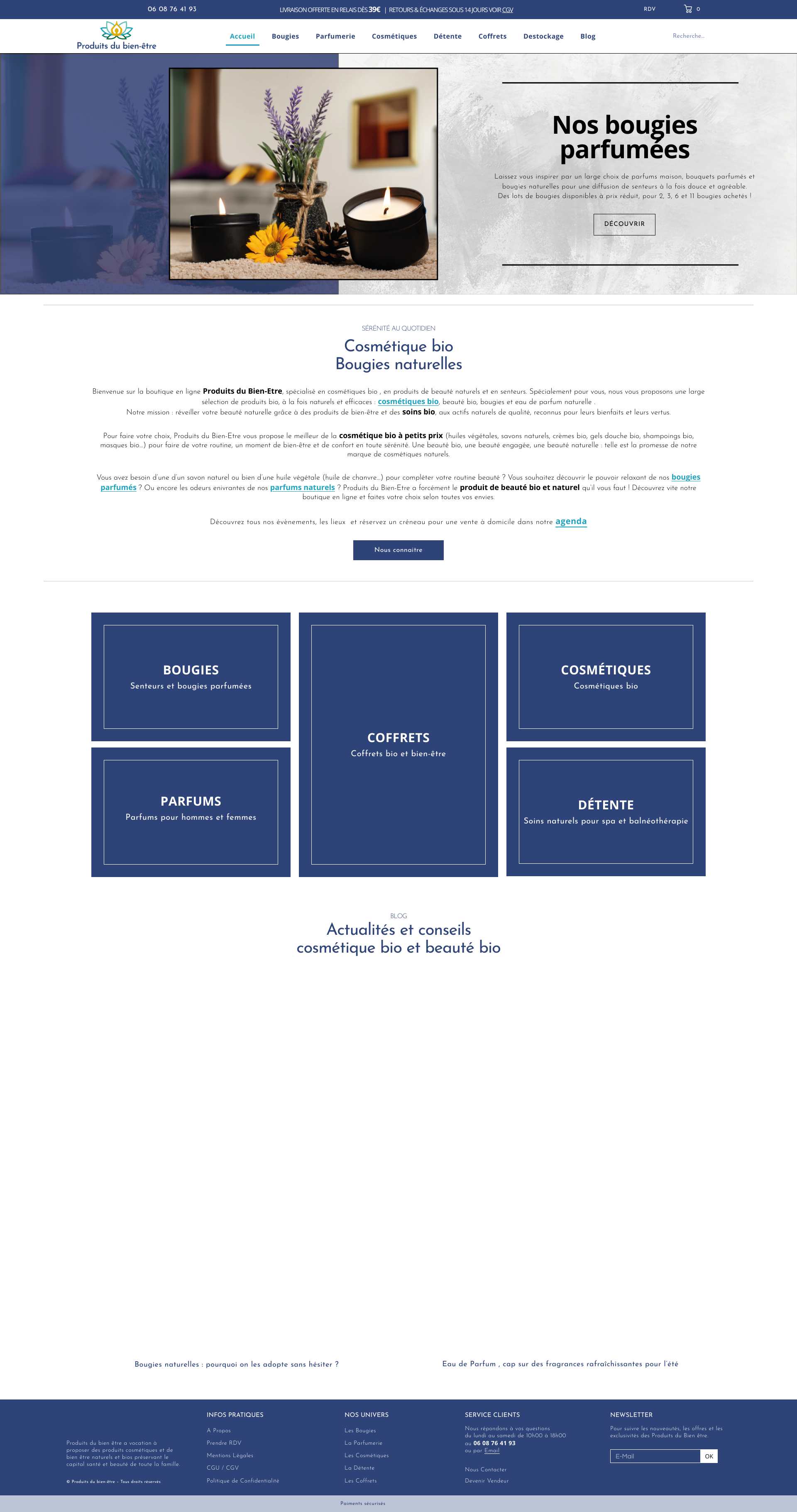 Aperçu du site