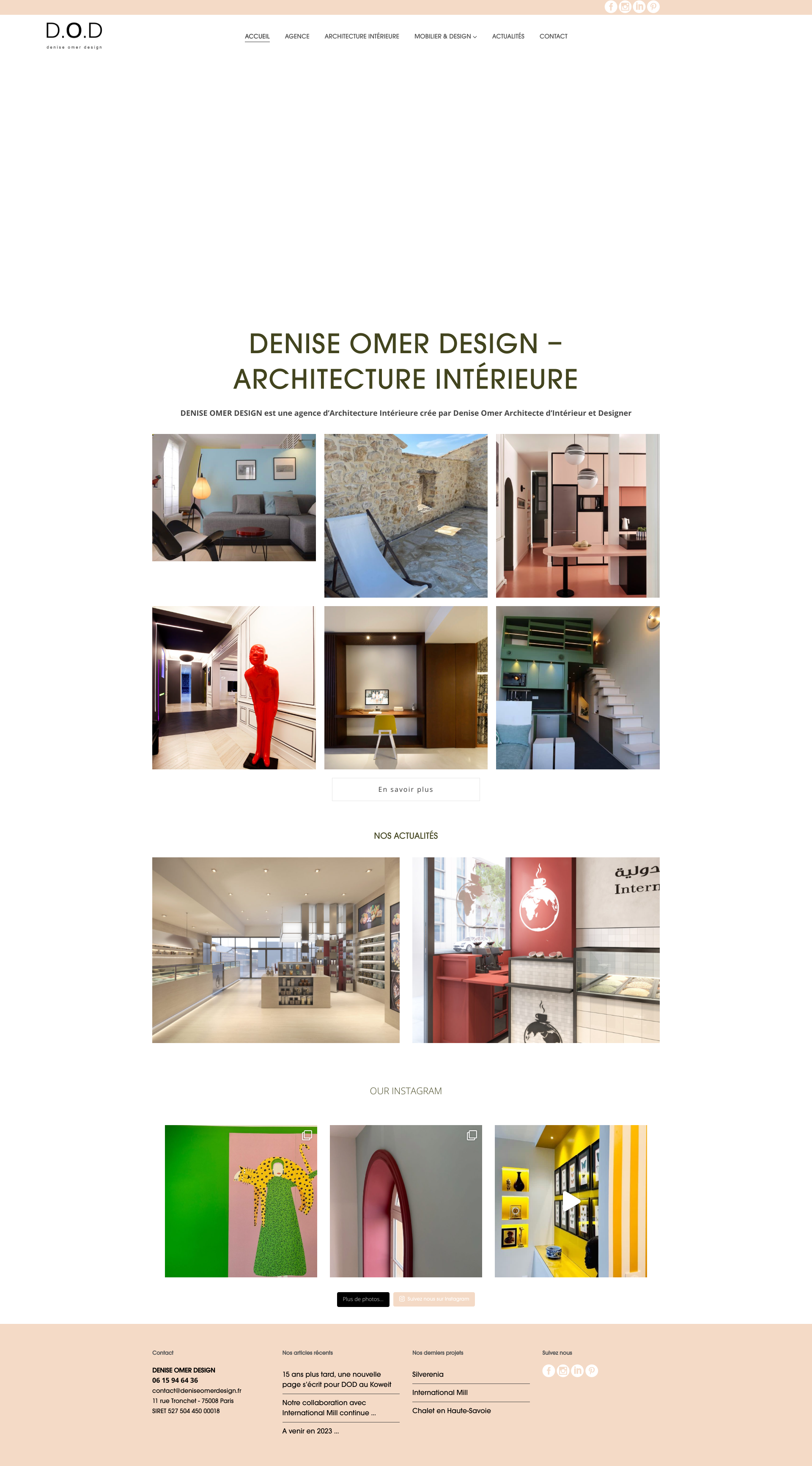 Aperçu du site