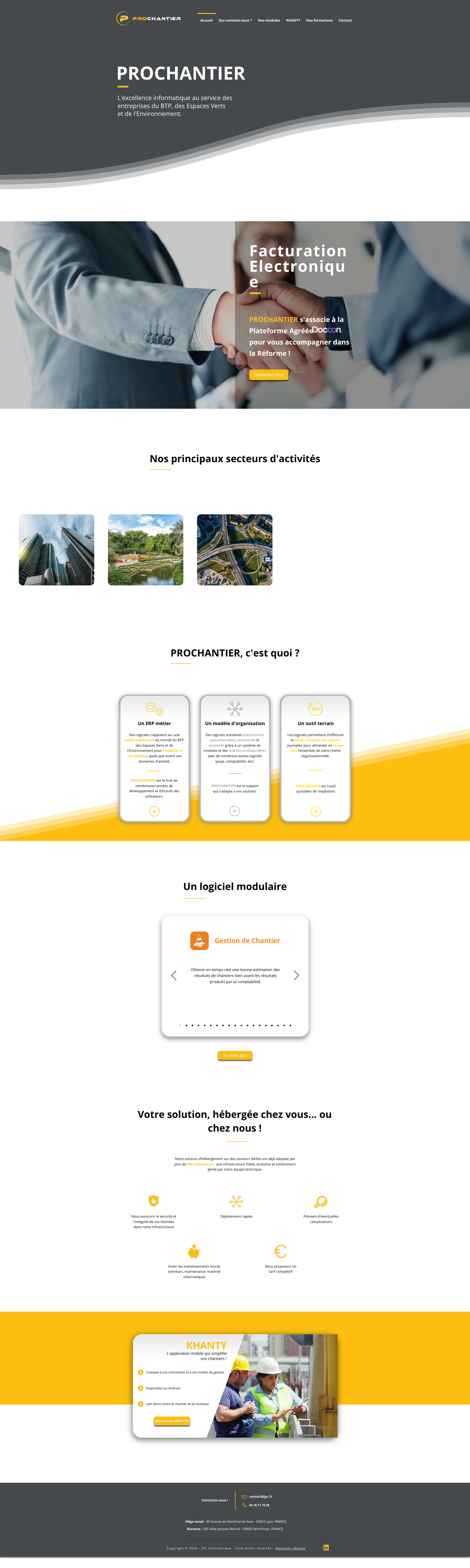 Aperçu du site